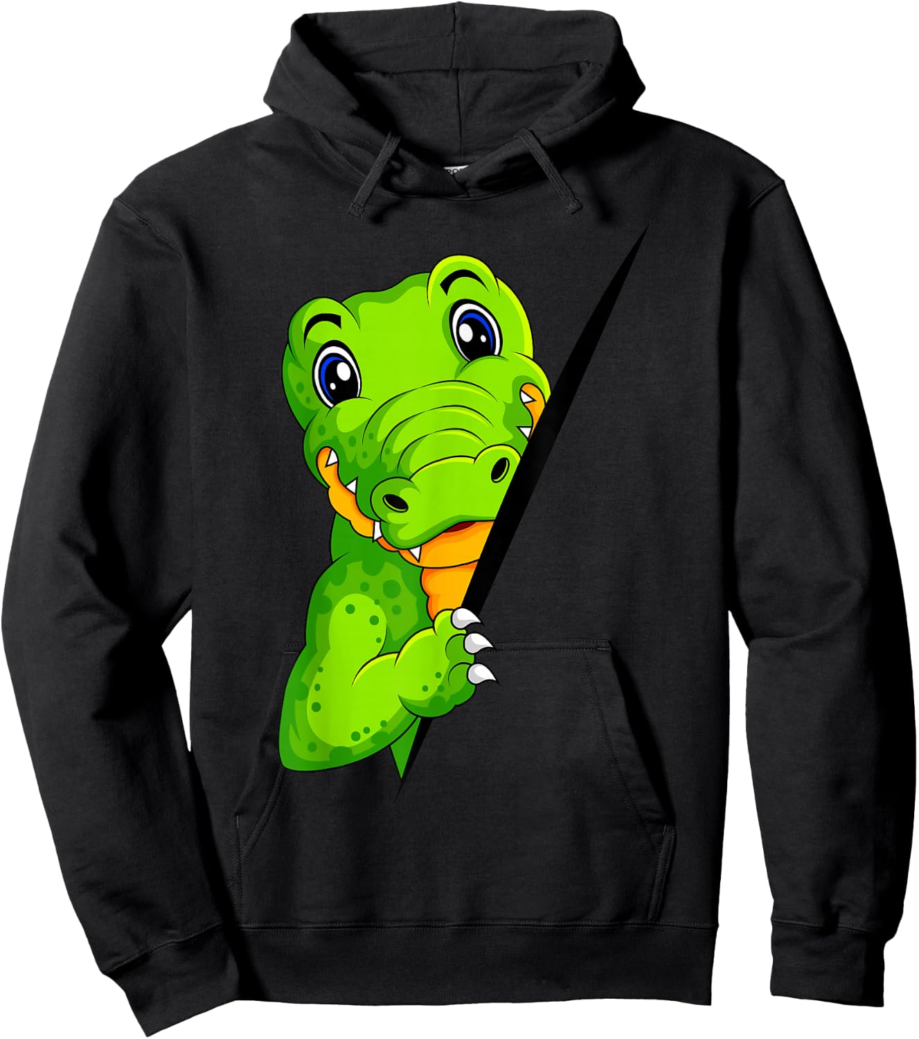 Krokodil Alligator Kinder Hoodie - Hoodie | Black