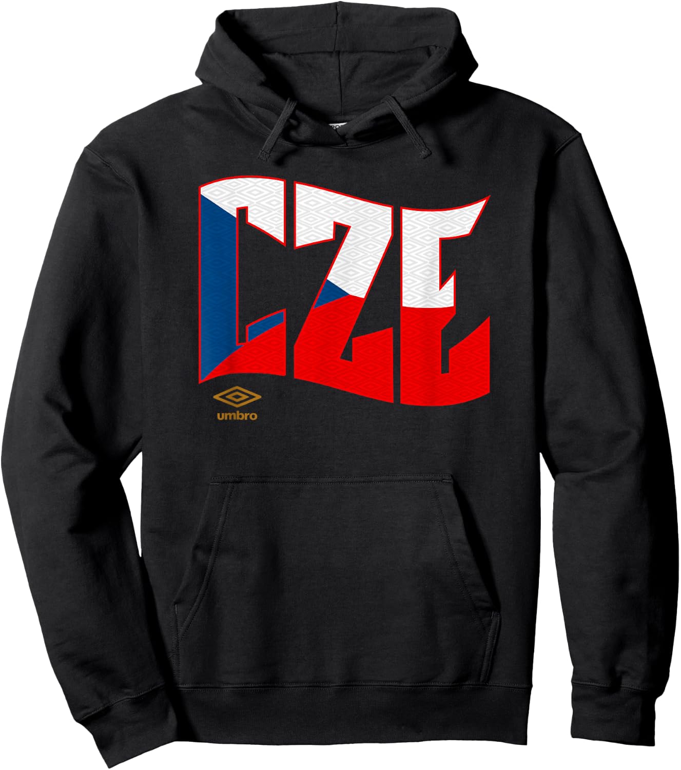 Umbro International Soccer Wavy Czech Republic Logo Hoodie - Hoodie | Black