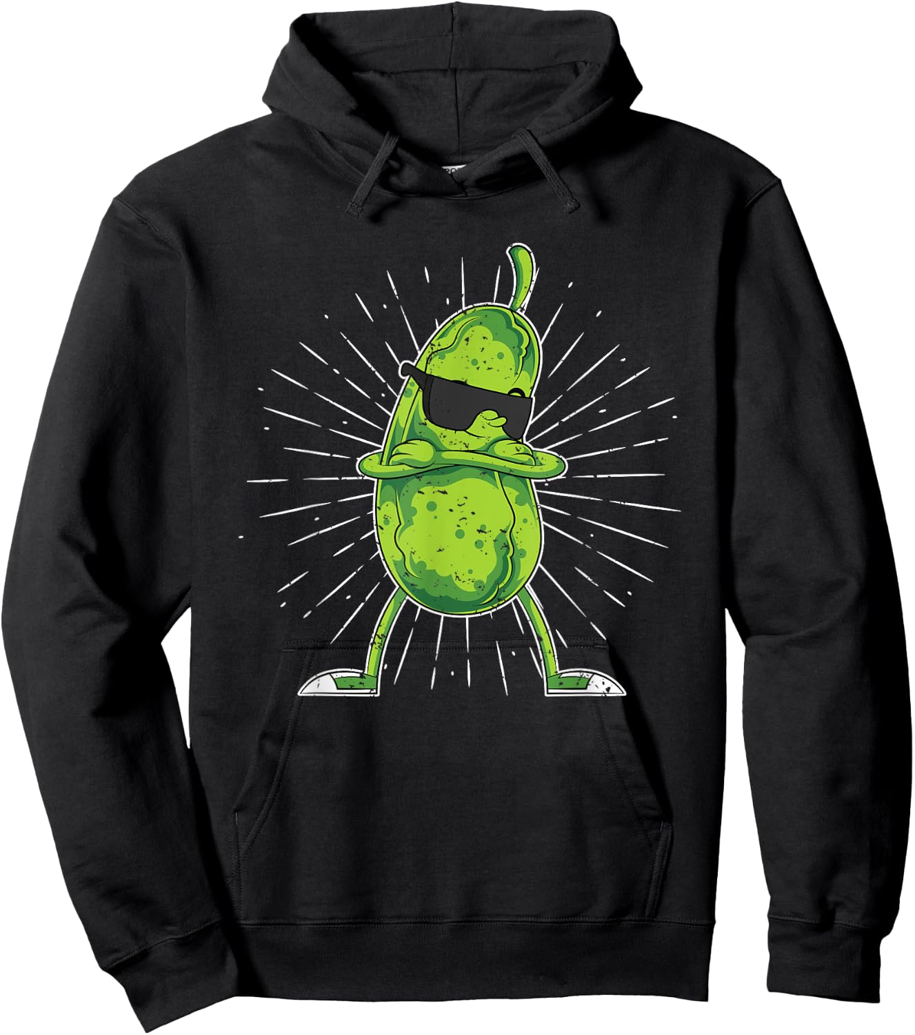 Vinegar Cucumber Lovers Cool Sunglasses Cucumber , black, s Hoodie - Hoodie | Black