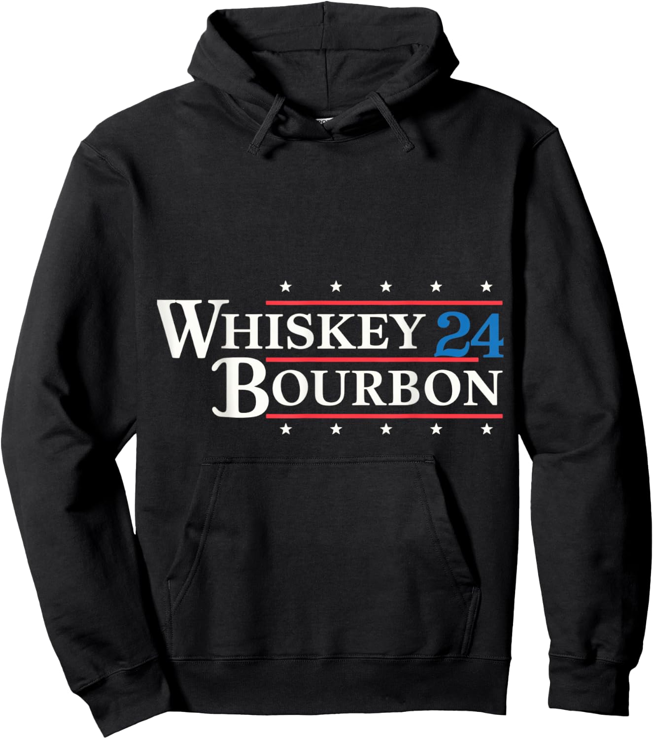 Whiskey Bourbon 24 Star Vintage Style Hoodie - Hoodie | Black