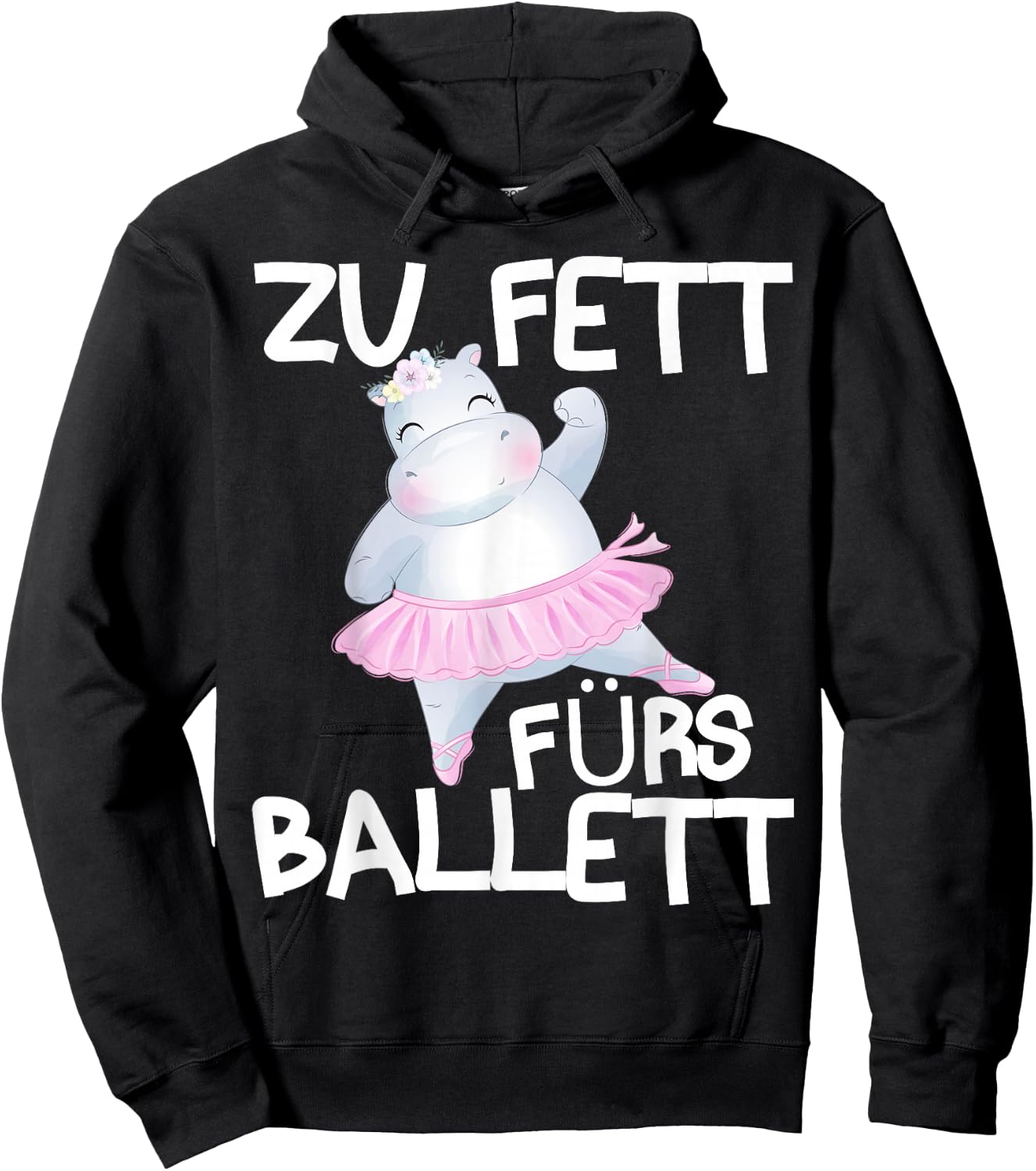 Zu fett fürs Ballett Hoodie - Hoodie | Black