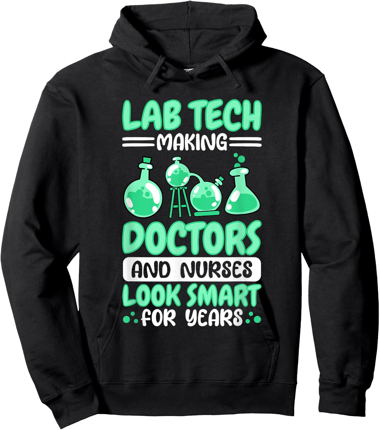 Lab Tech Quote Design for Medical Laboratory Technicians Hoodie - Hoodie | Black