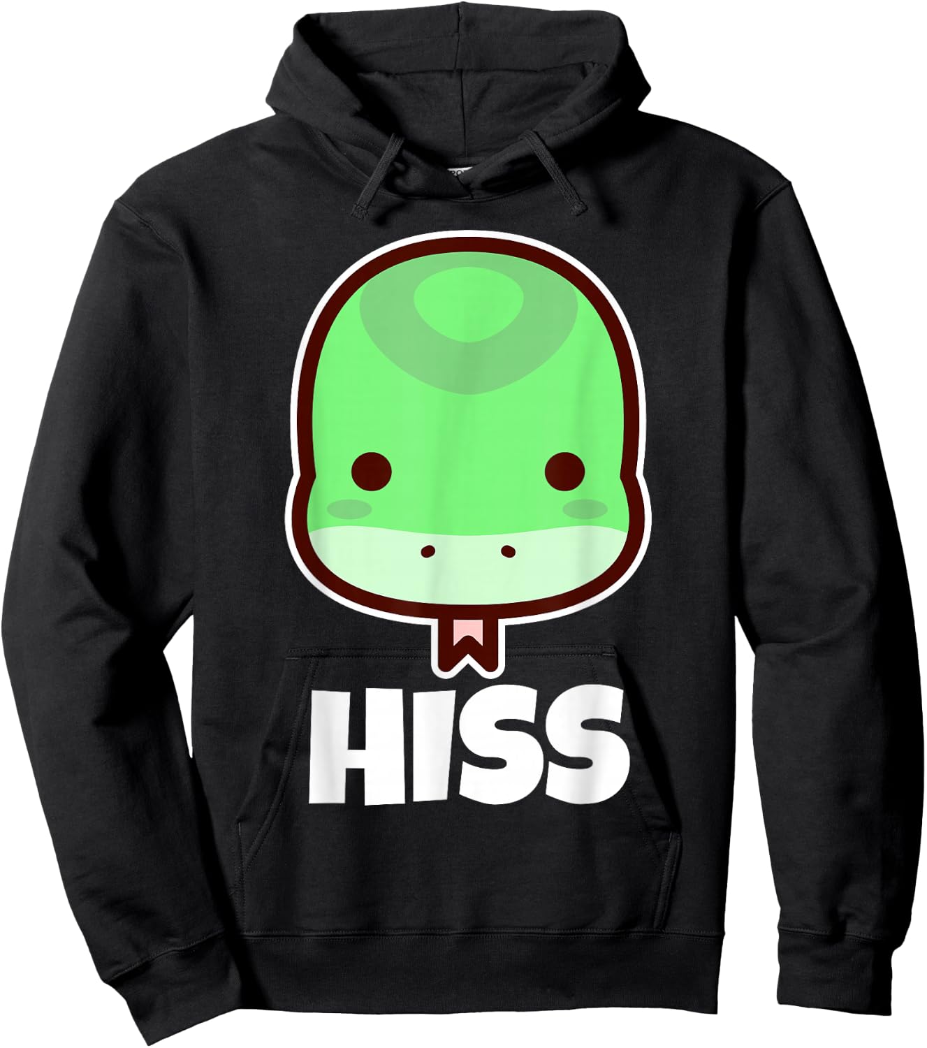 HISS Cute Herpetologist Reptile Herpetology Kawaii Snake Hoodie - Hoodie | Black