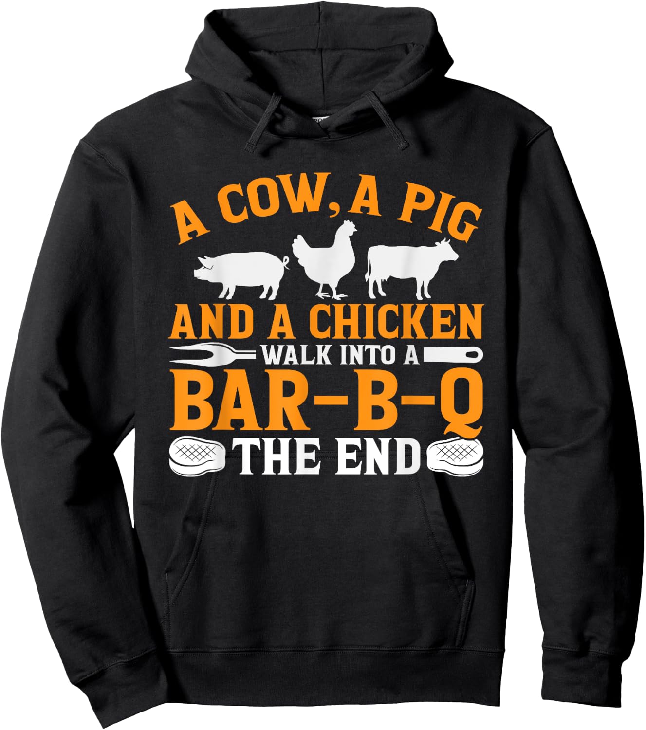 Barbecue BBQ Joke Gift Grill Lover and BBQ Master Chef Hoodie - Hoodie | Black