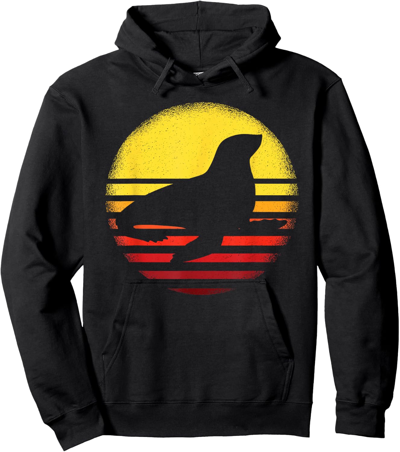 Retro Seal Shirt Vintage Styled Seal Lover Animal Seals Hoodie - Hoodie | Black