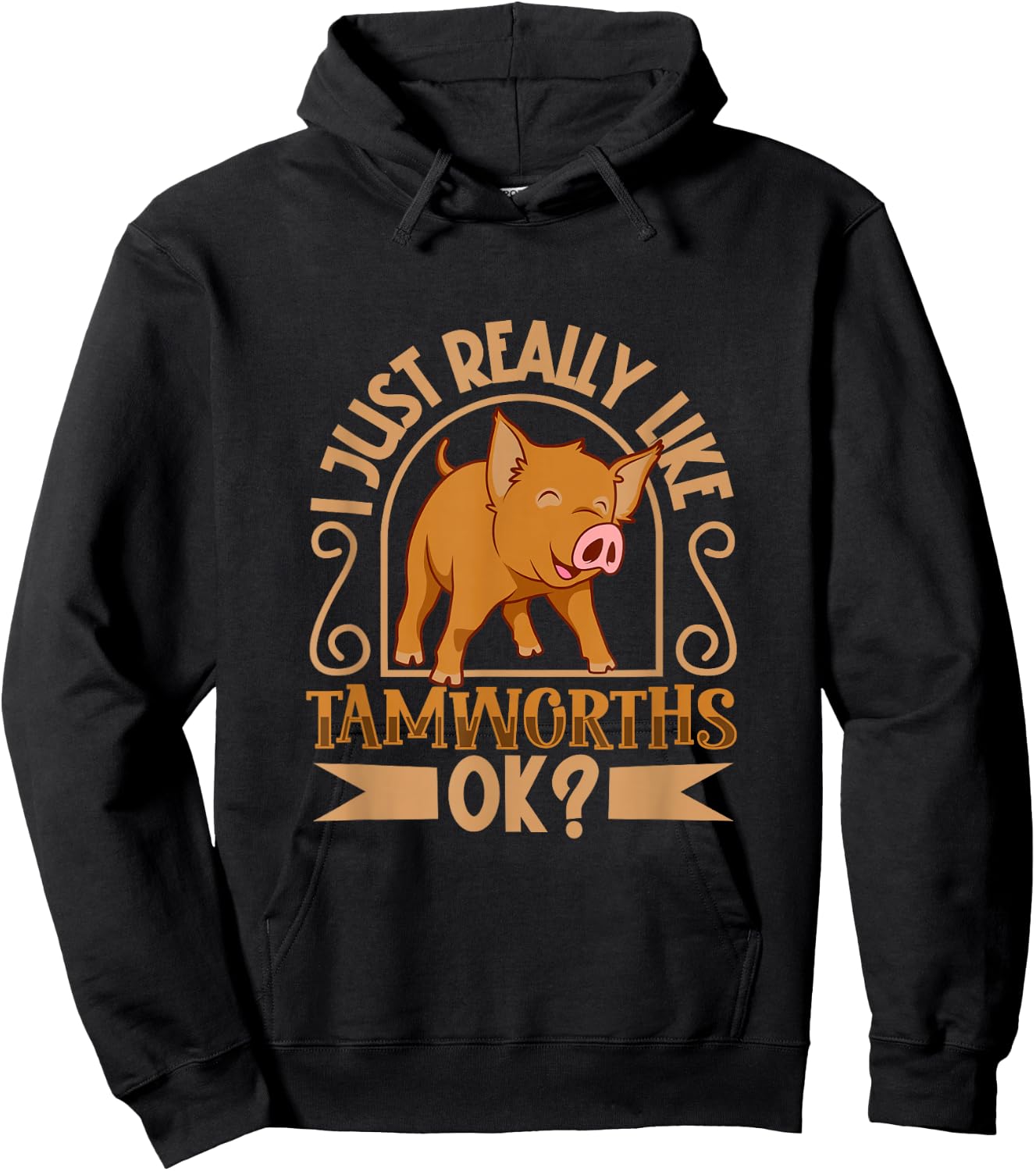 I Love My Tamworth Pig Hoodie - Hoodie | Black