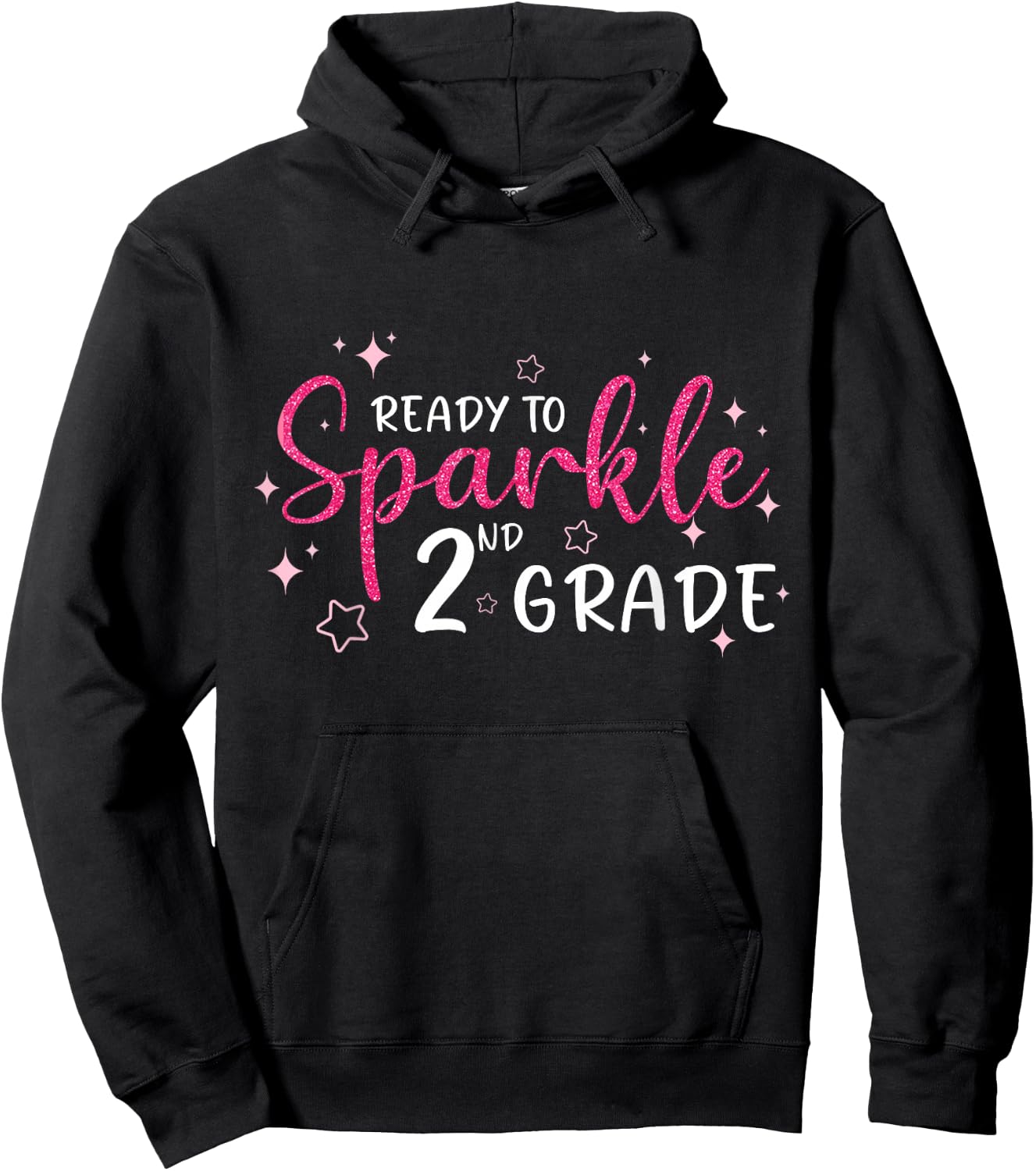 Ready To Sparkle 2nd Grade Back To School Gift Girls Hoodie - Hoodie | Black