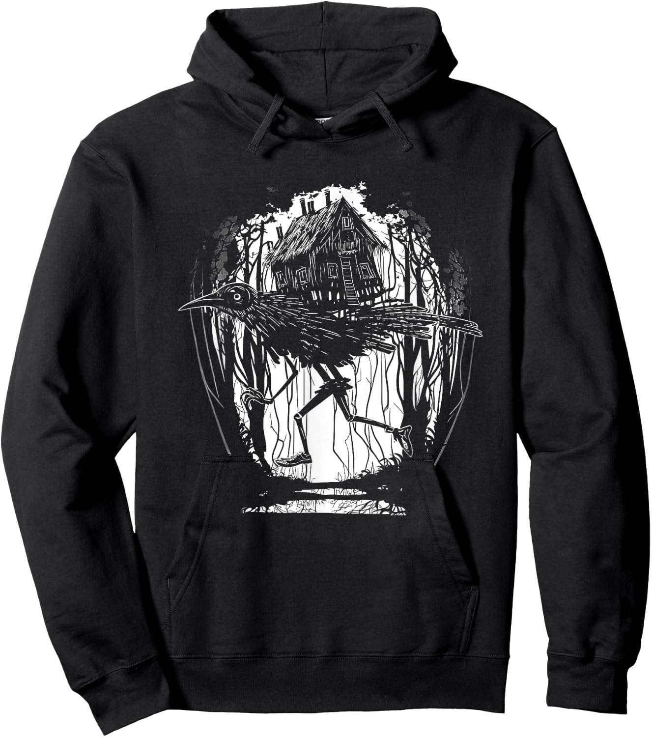 Haus von Baba Yaga Slawische Folklore Russland Märchen Kunst Hoodie - Hoodie | Black