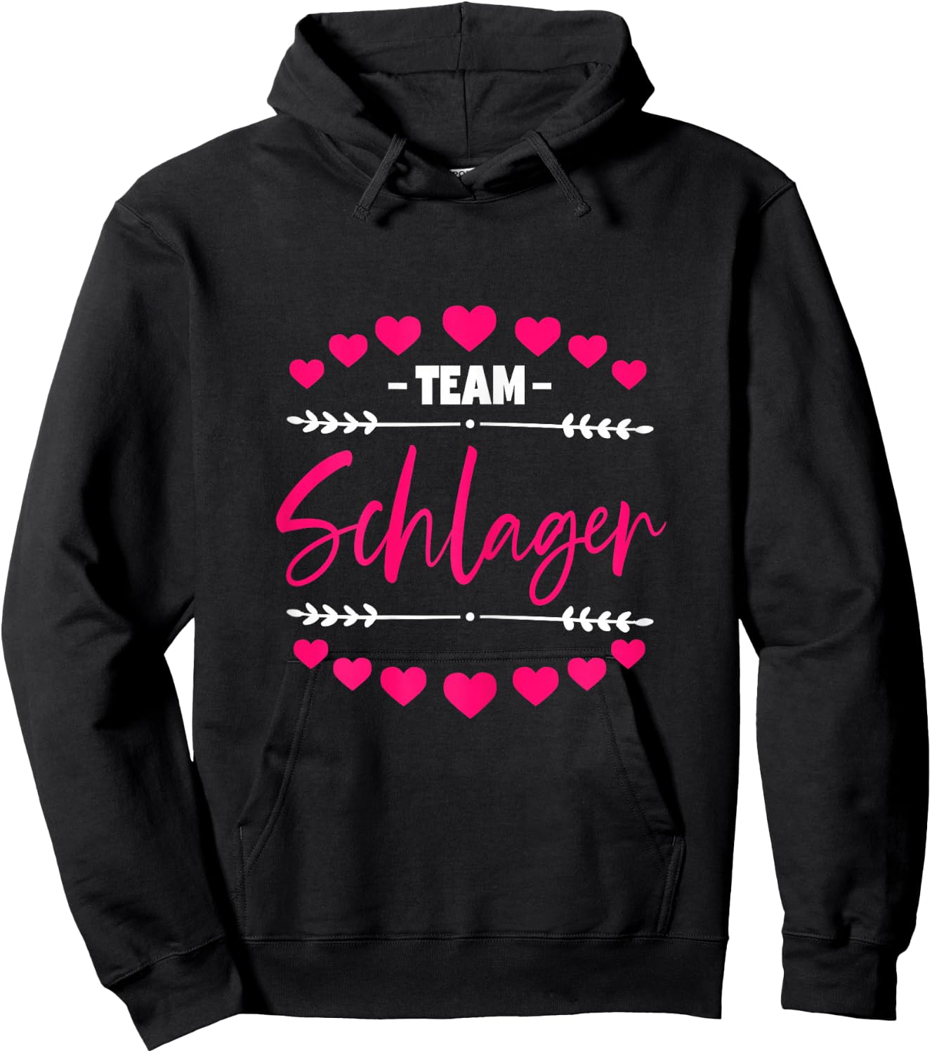 Women's Schlager Party Team Schlager , black, s Hoodie - Hoodie | Black