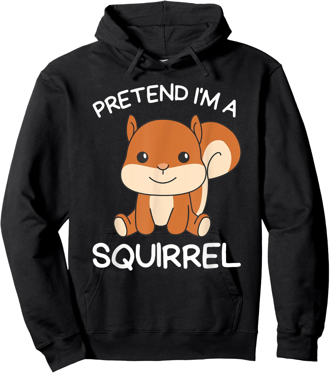 Pretend I'm A Squirrel Halloween Costume Hoodie - Hoodie | Black