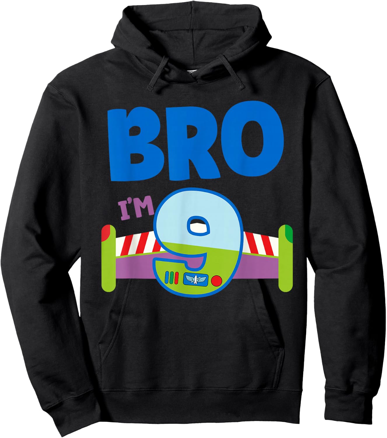 9th Birthday Boy Toy Lover Bro I'm 9 Year Old Story Party Hoodie - Hoodie | Black