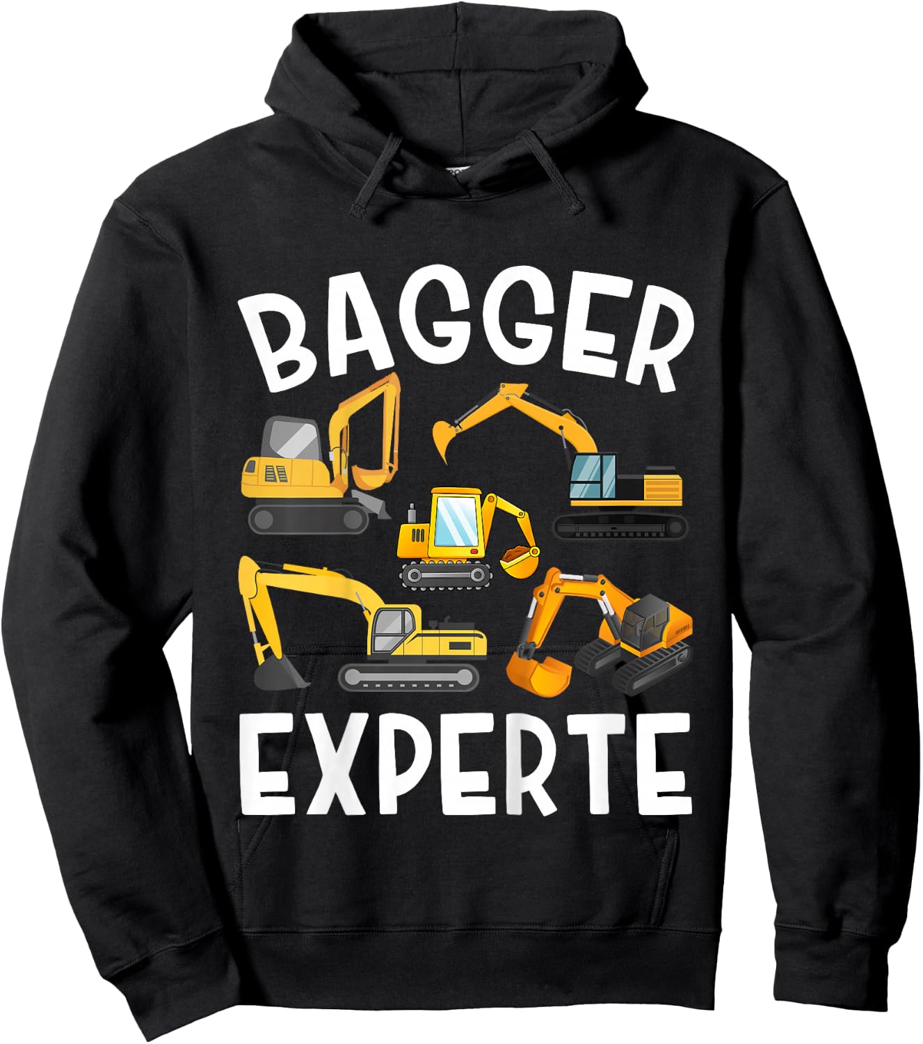 Children's Digger Boys Digger Expert Builder , black Hoodie - Hoodie | Black