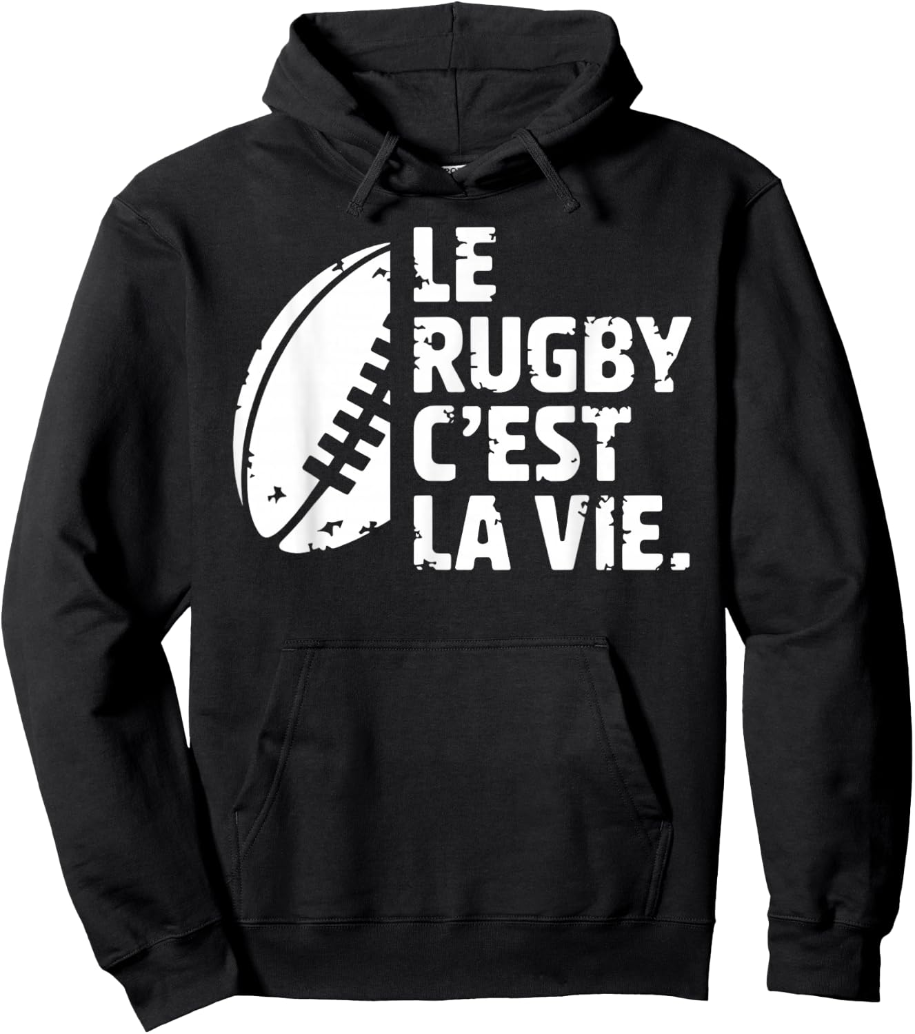 Rugby Is Life Gift for Players and Fans , Black, S Hoodie - Hoodie | Black