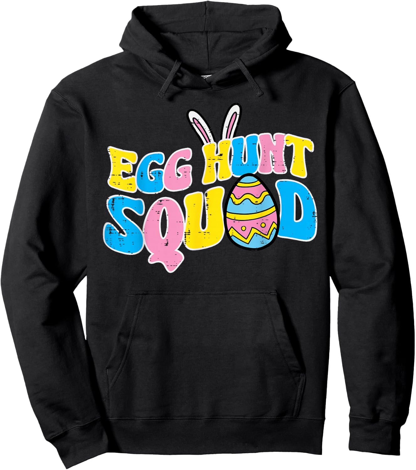 Easter Egg Hunt Squad Family Matching Boys Girls Kid Toddler Hoodie - Hoodie | Black