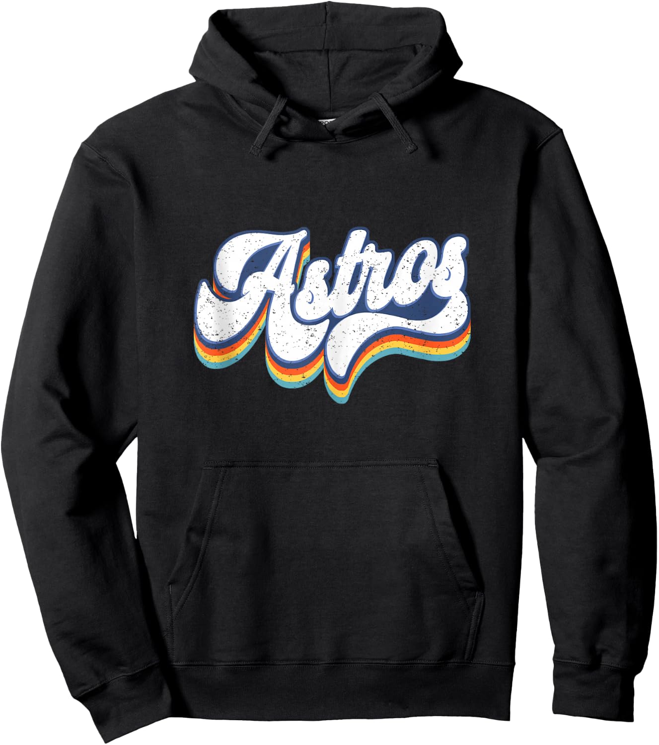 Vintage Astros Retro Style 70s 80s First Name Hoodie - Hoodie | Black