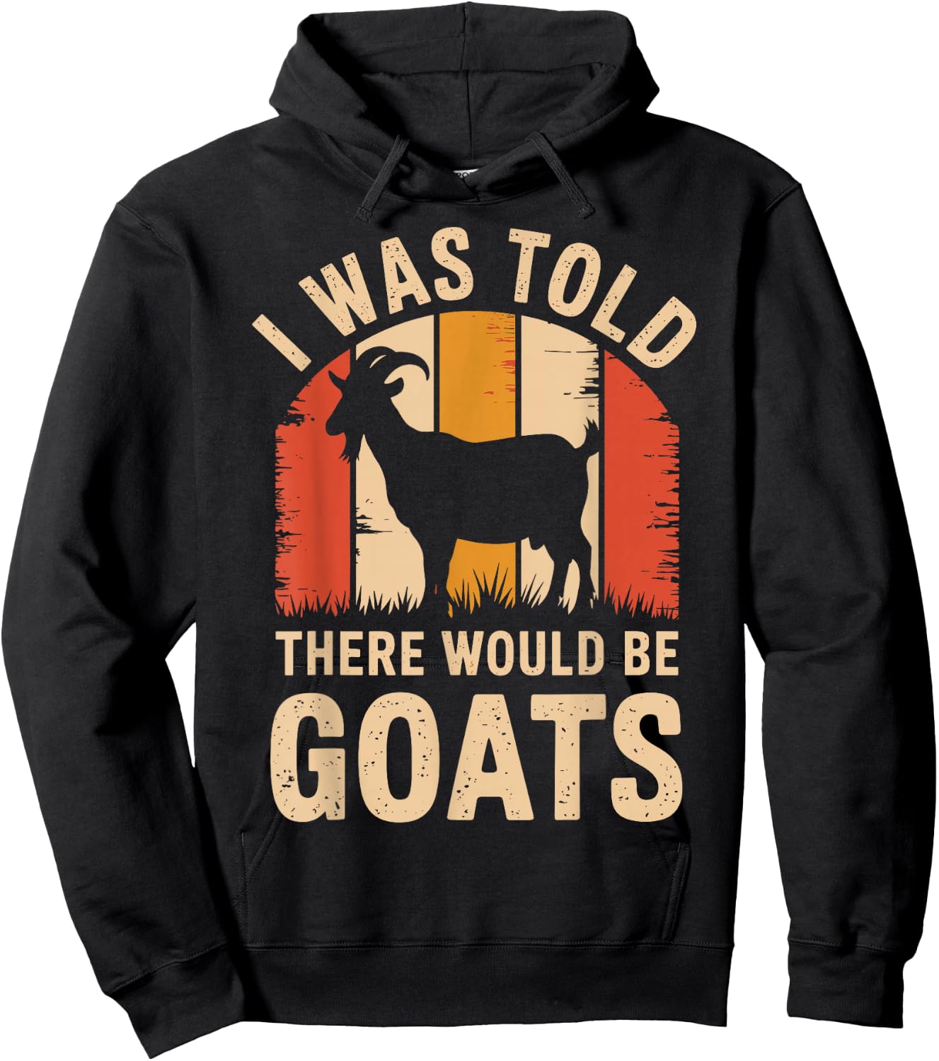 I Was Told There Would Be Goats Funny Goat Farmer Hoodie - Hoodie | Black