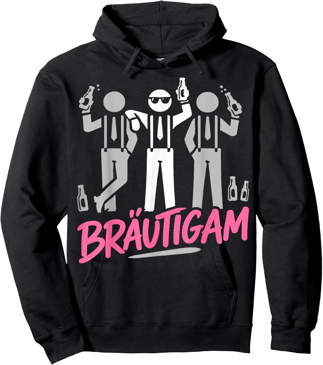 Bräutigam Junggesellenabschied Männer Poltern JGA Hoodie - Hoodie | Black