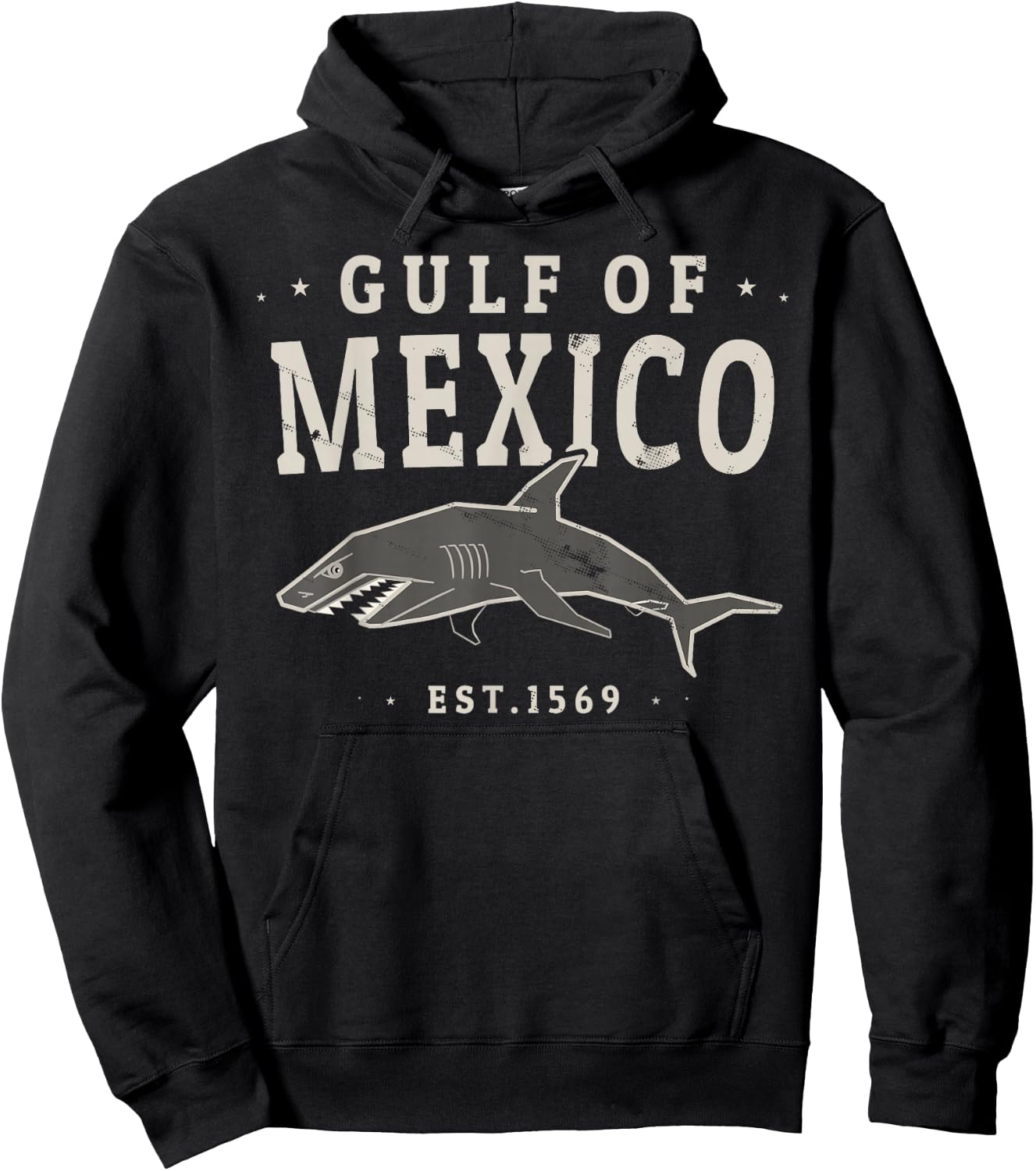 Gulf of Mexico Jersey 1569 , Black, S Hoodie - Hoodie | Black