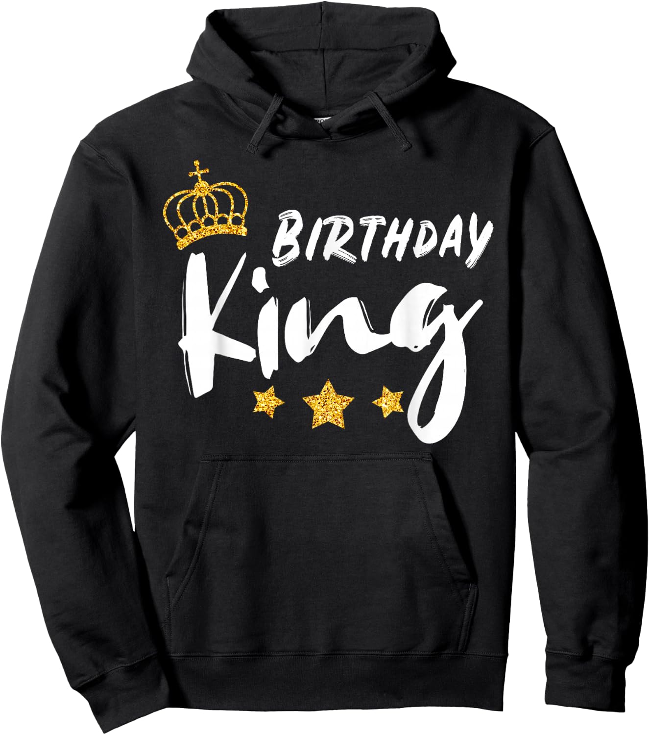 Birthday King | Golden Graphic Gift | & Boys Hoodie - Hoodie | Black