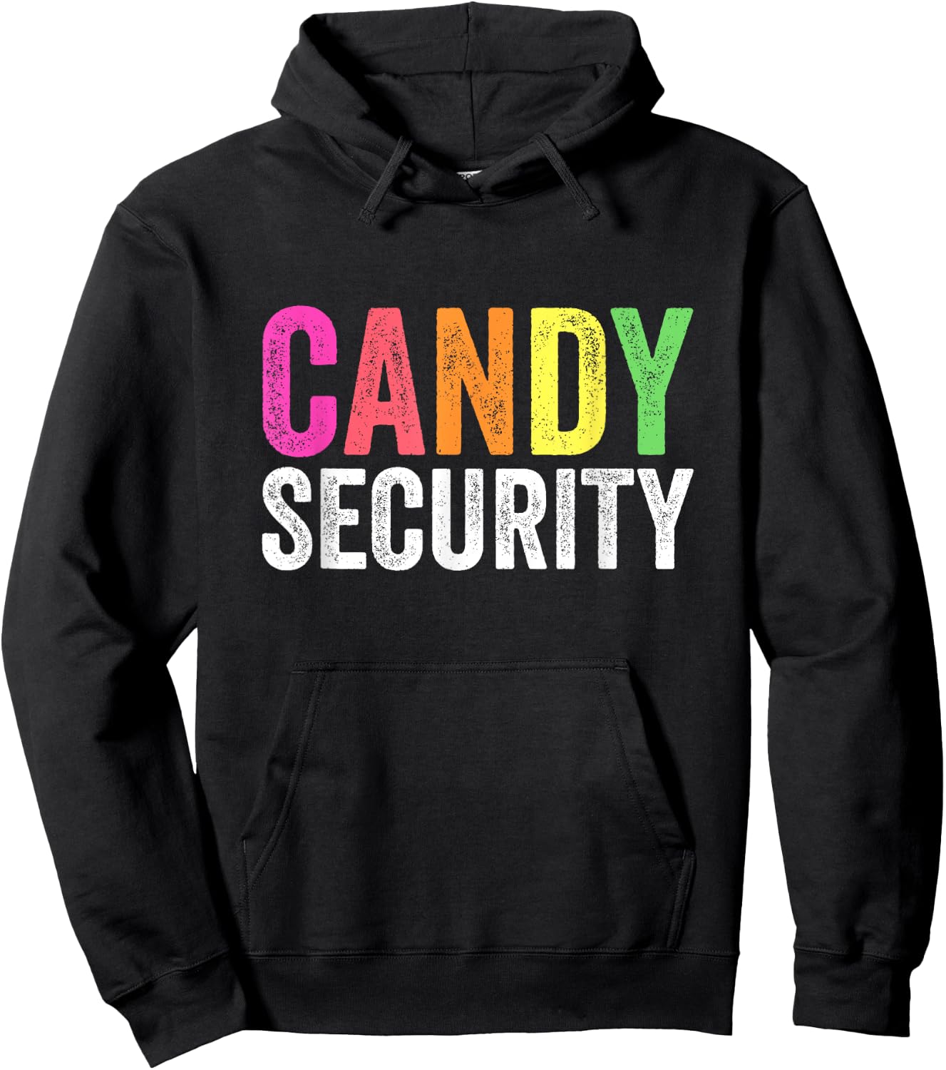Funny Candy Security Halloween Costume Hoodie - Hoodie | Black
