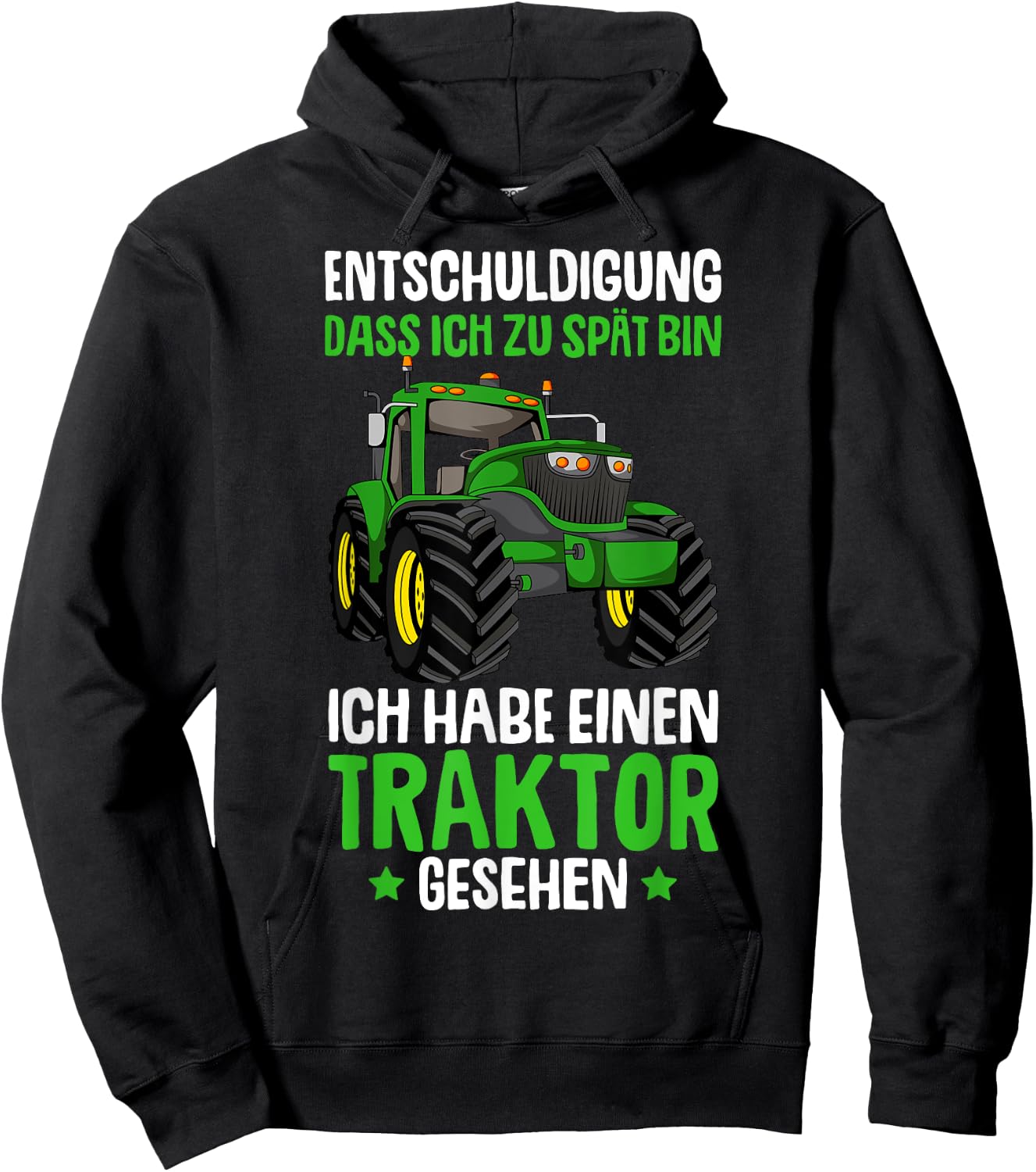 Tractor Boys' Children's Tractor , black Hoodie - Hoodie | Black