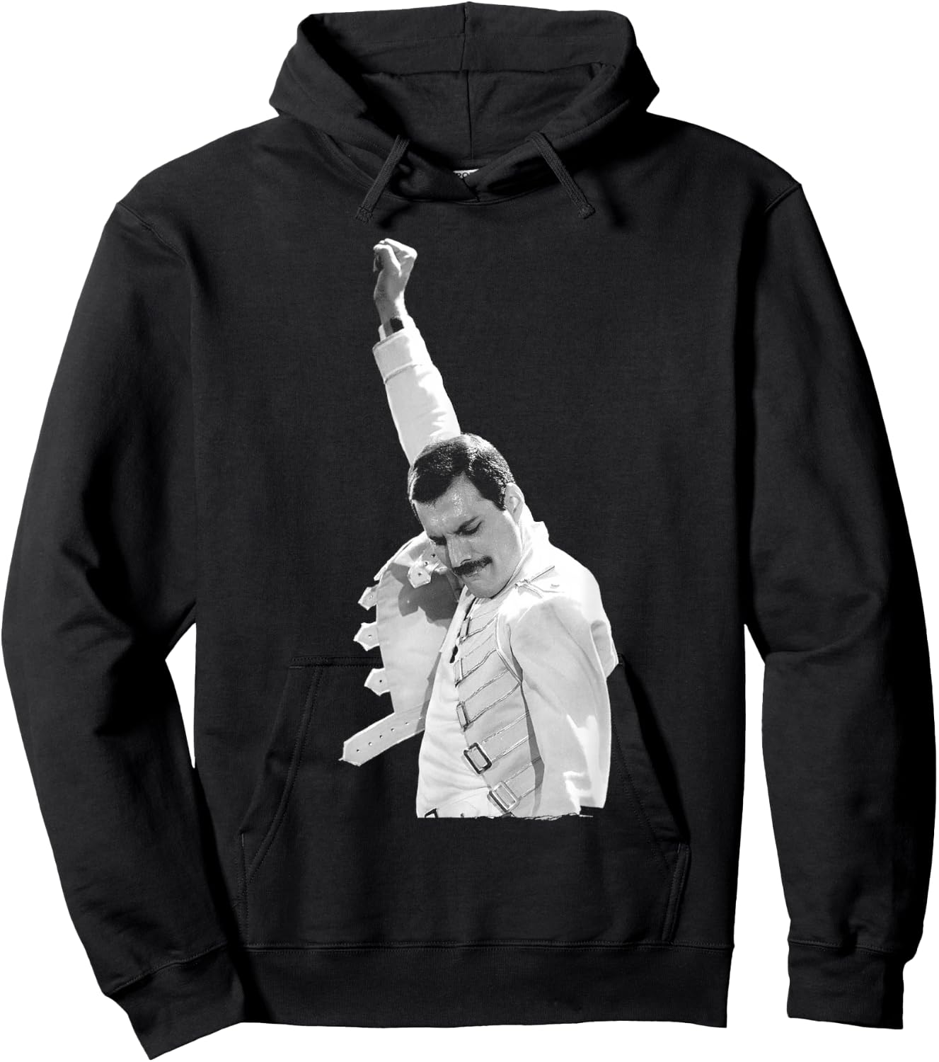 Freddie Mercury by Queen in Concert in Newcastle 1986 , Black, S Hoodie - Hoodie | Black