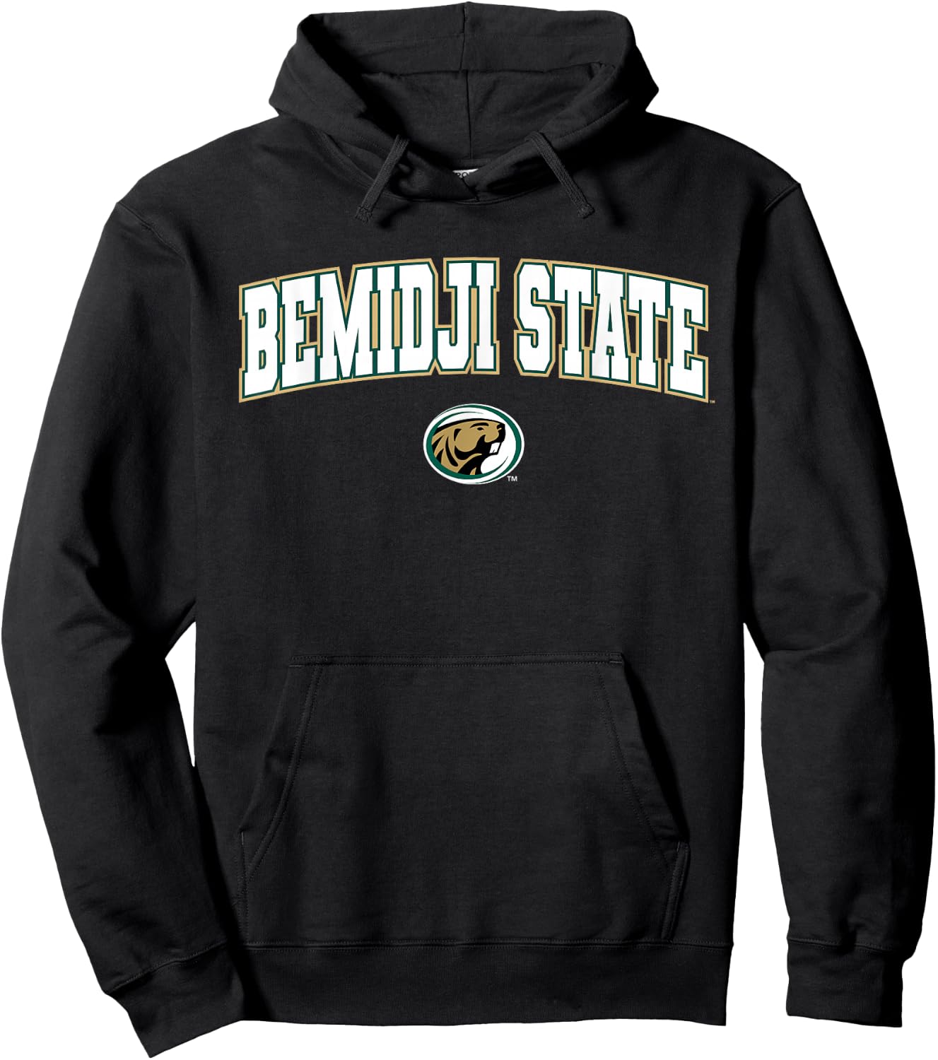 Bemidji State University BSU Beavers Arch Logo Hoodie - Hoodie | Black