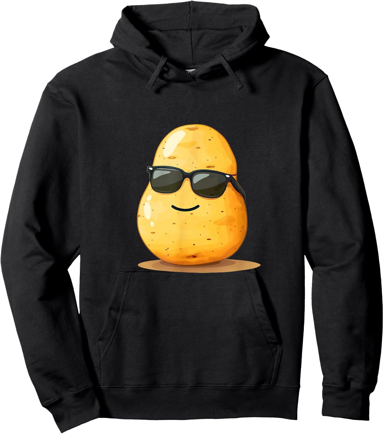 Cool aussehende Kartoffel mit Sonnenbrille für Mann und Frau Hoodie - Hoodie | Black