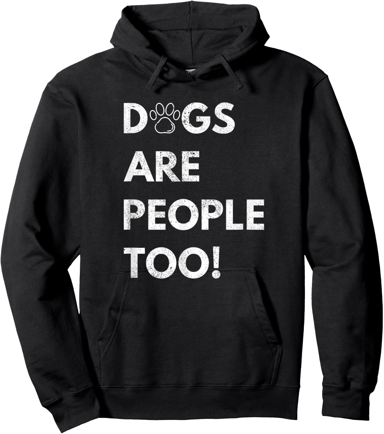 Dogs are people too Hoodie - Hoodie | Black