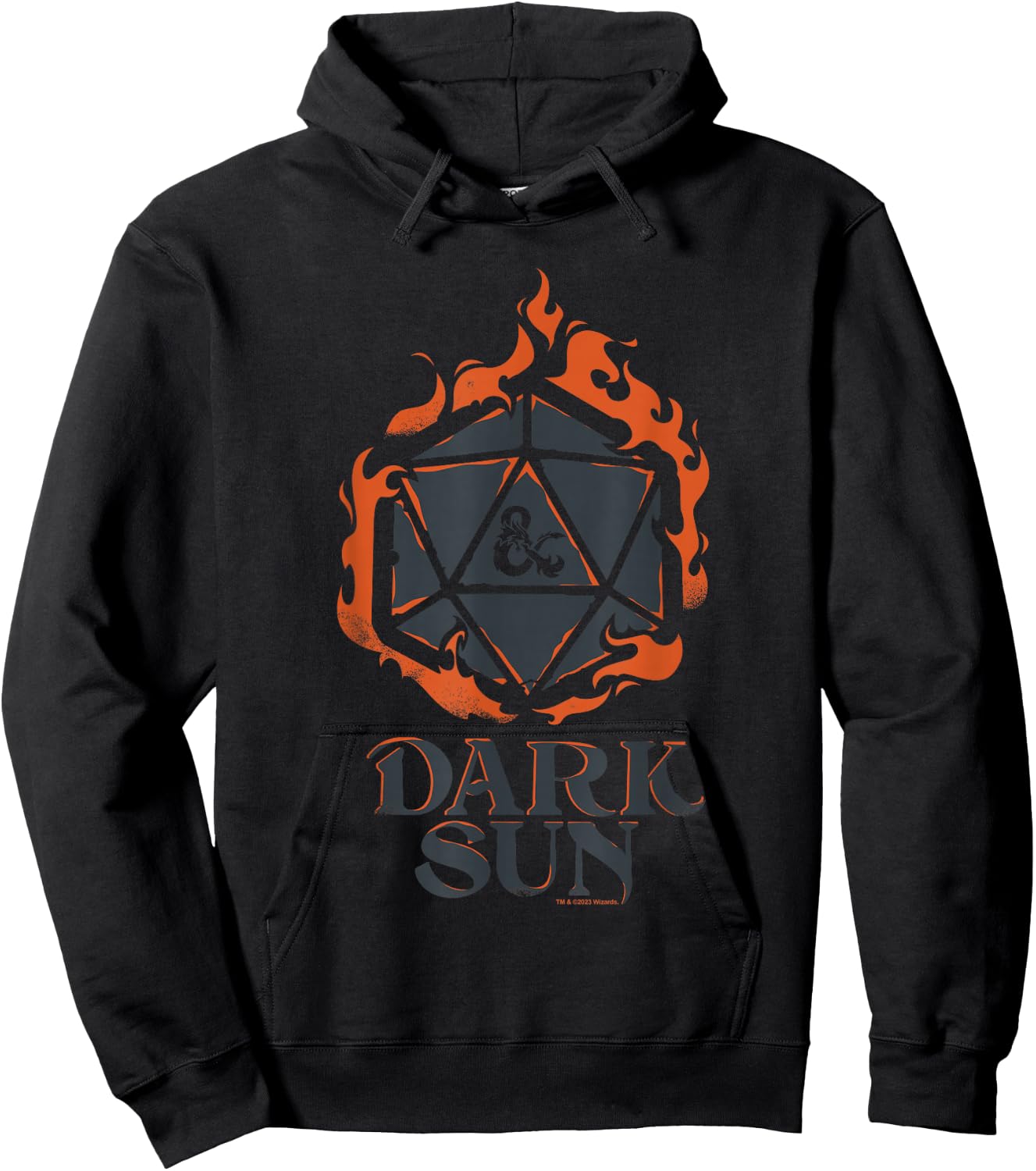 Dungeons & Dragons 50th Anniversary D20 Dark Sun Vintage Hoodie - Hoodie | Black