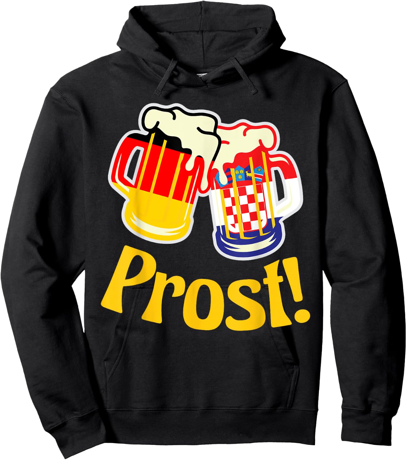 Oktoberfest - Prost! Deutschland und Kroatien Hoodie - Hoodie | Black