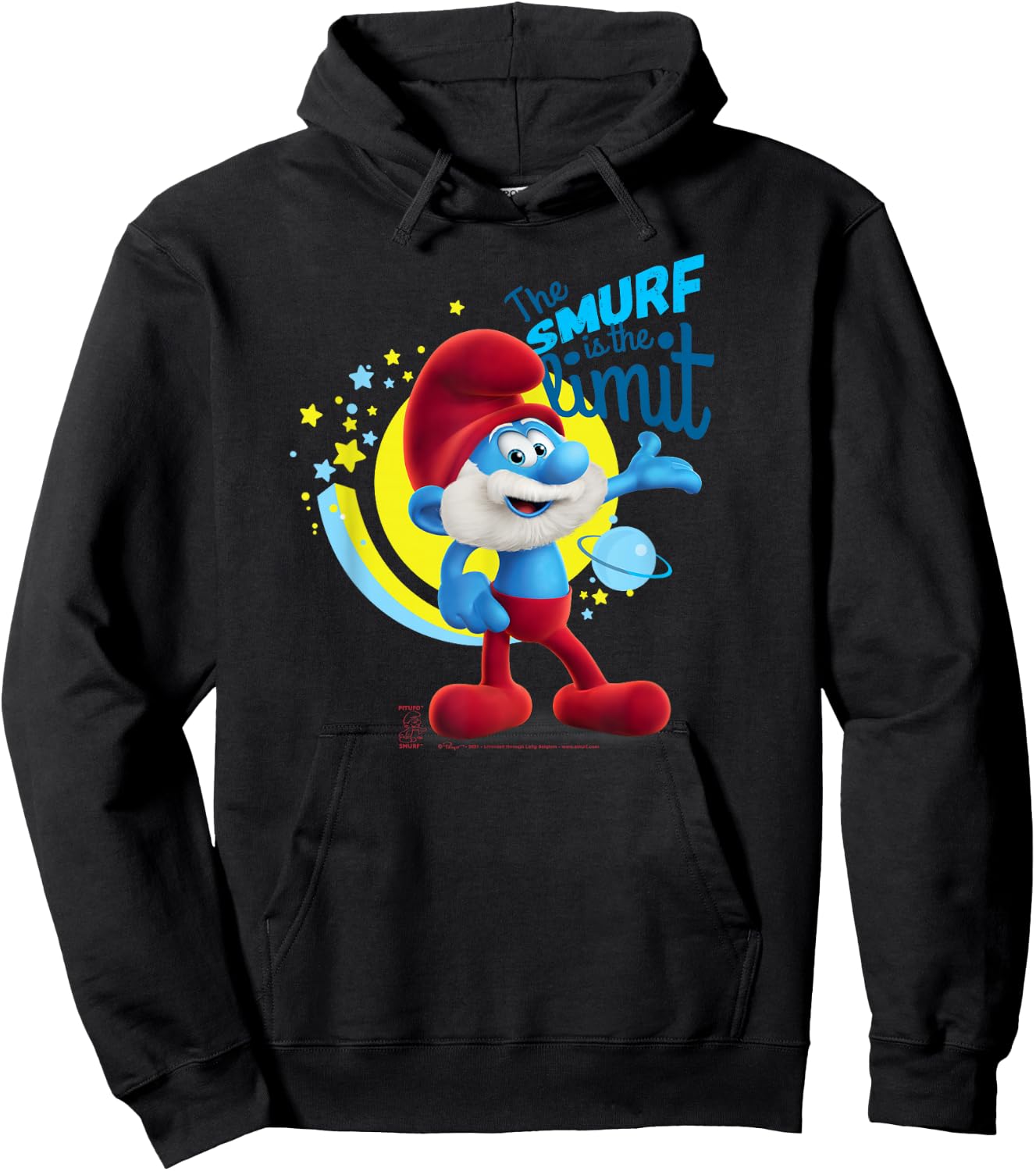 The Smurfs Papa Smurf The Smurf is The Limit Hoodie - Hoodie | Black