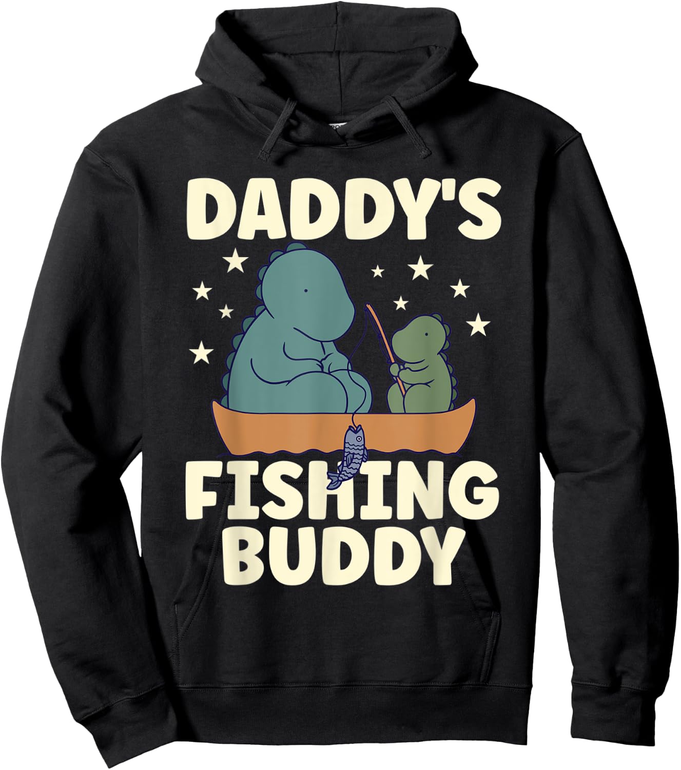 Daddy's Fishing Buddy Apparel for Fisherman Accessories Kids Hoodie - Hoodie | Black