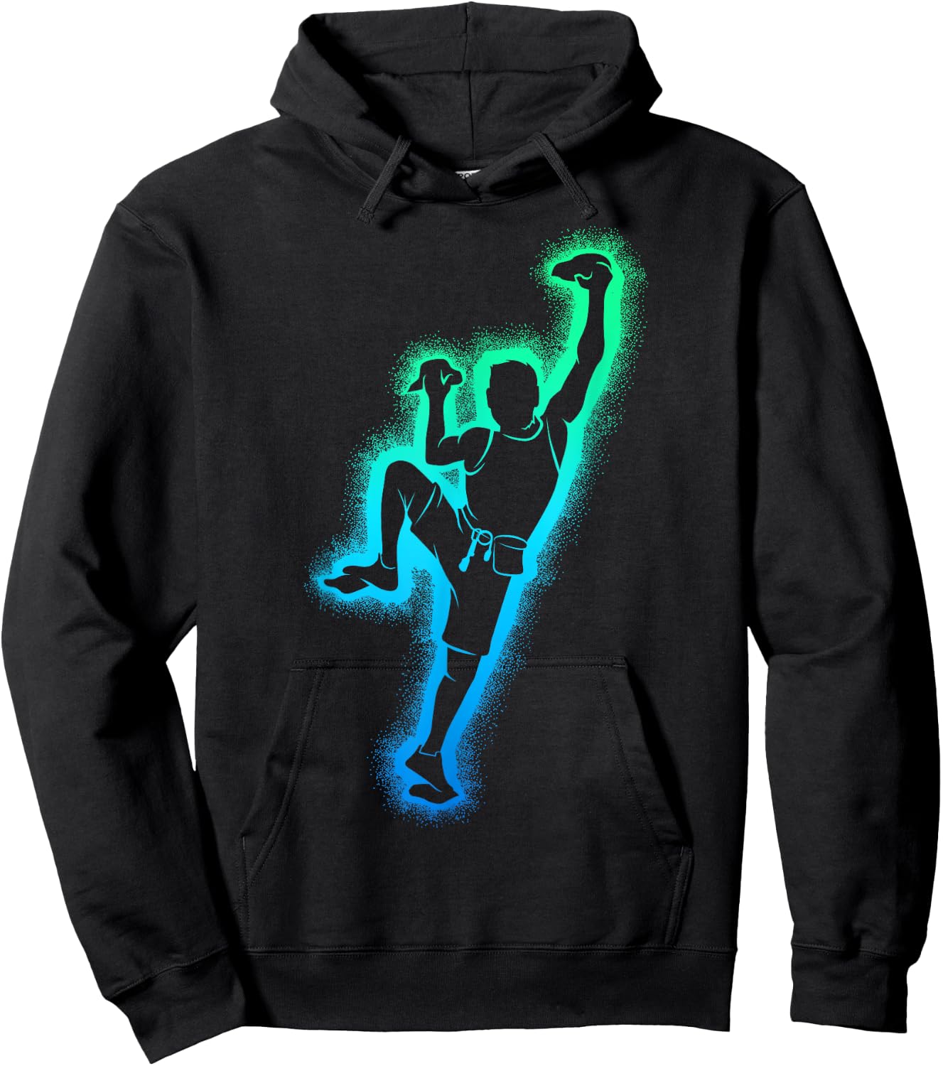 Climbing Climber Escalator , Black, S Hoodie - Hoodie | Black