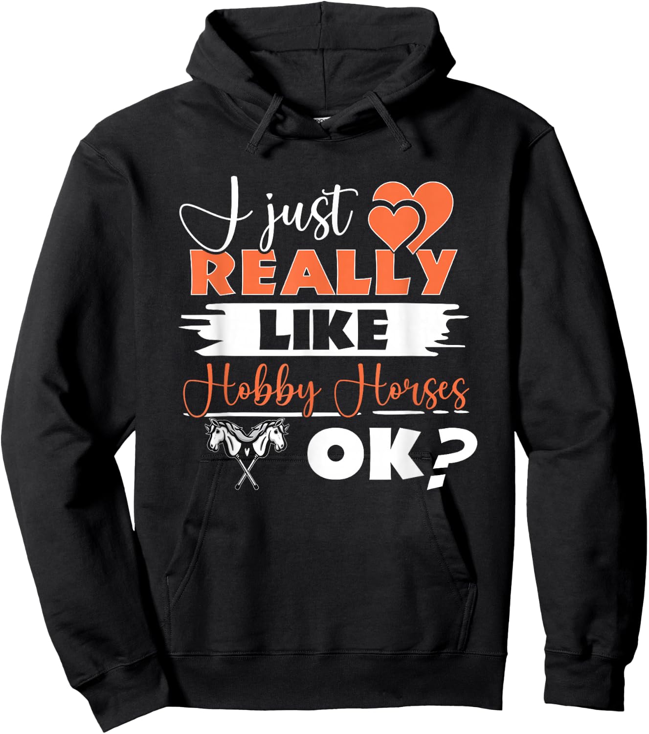 Hobby Horsing Stick Horse Riding Horse Rider Hobby Horse Hoodie - Hoodie | Black