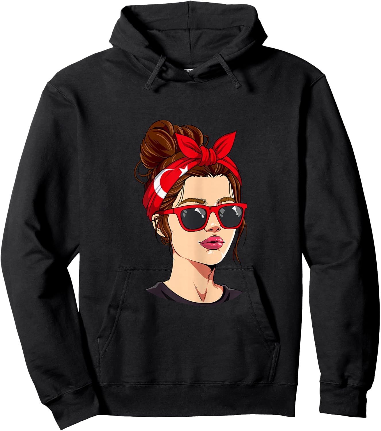 Turkish Girl Turkey Hoodie - Hoodie | Black
