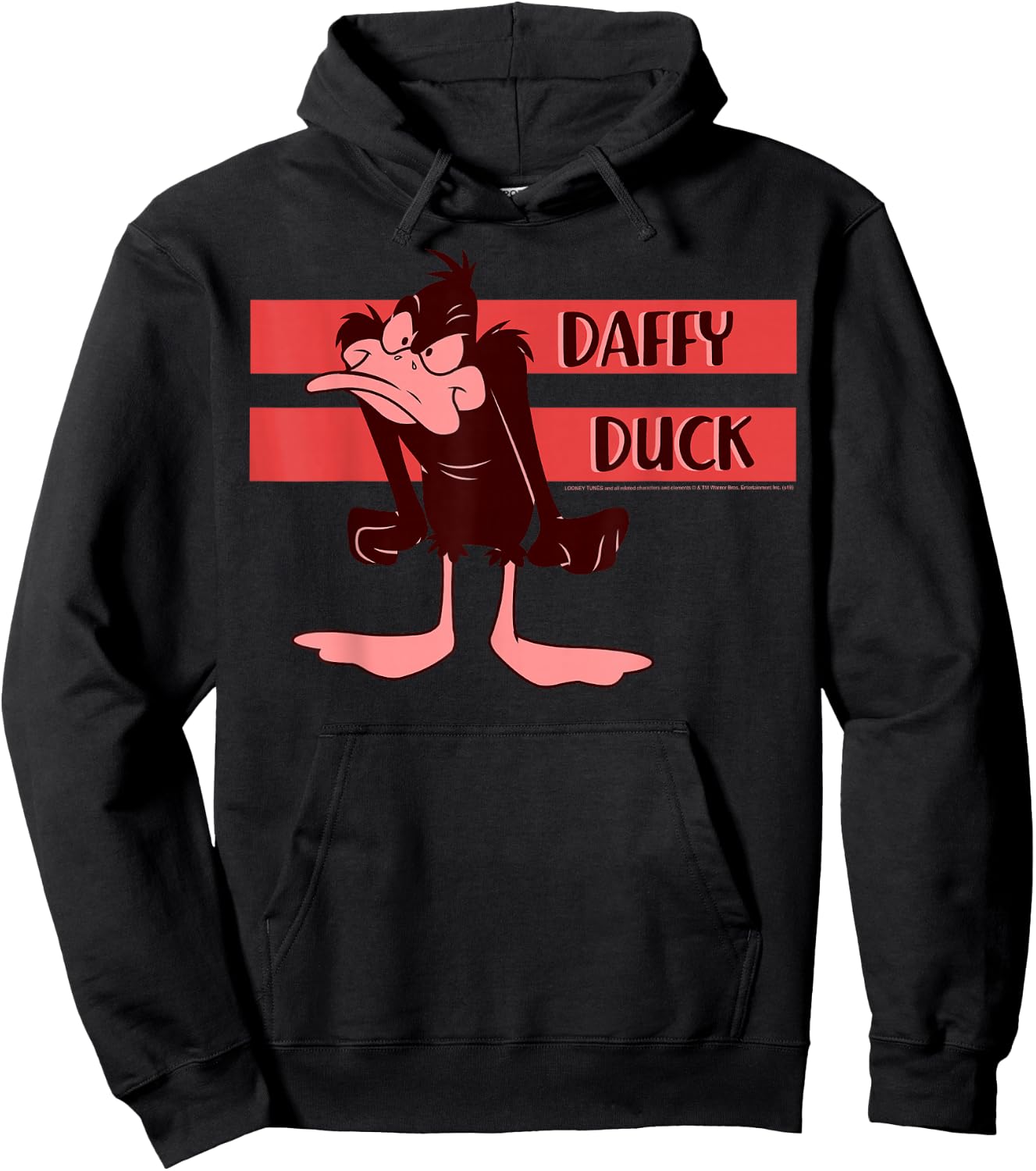 Looney Tunes Daffy Duck Angry Portrait Hoodie - Hoodie | Black