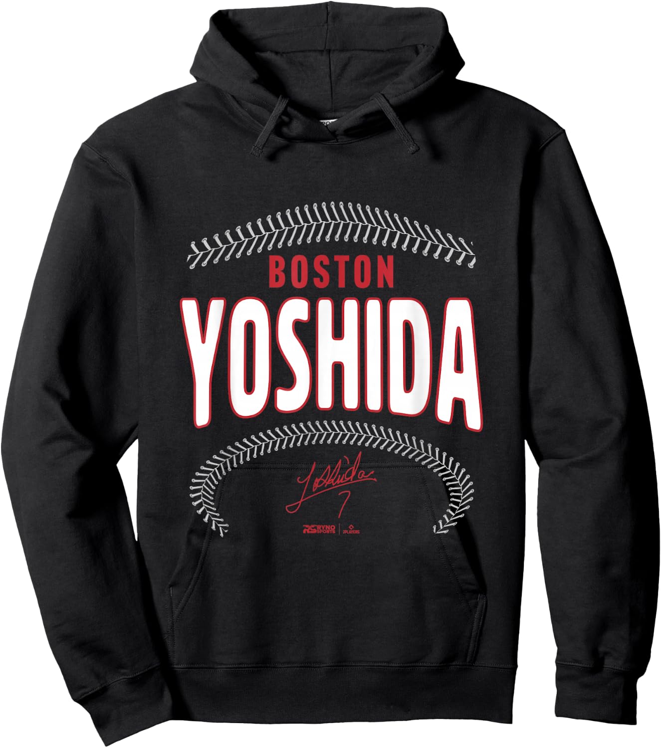 Masataka Yoshida Boston Baseball Name & Number (Front&Back) Hoodie - Hoodie | Black