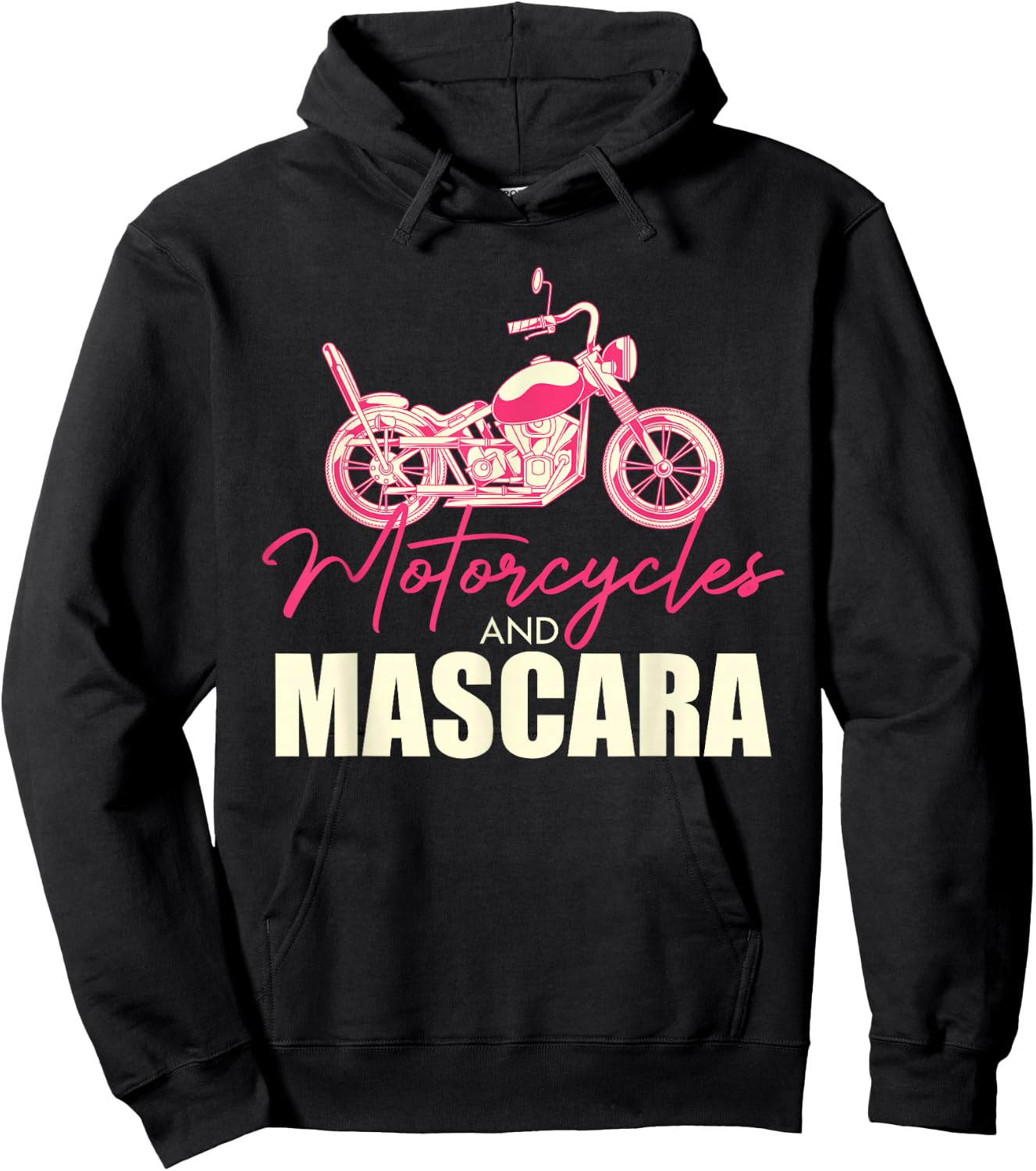 Motorcyclists Women Make Up Hobby Biker Motorcycle Hoodie - Hoodie | Black