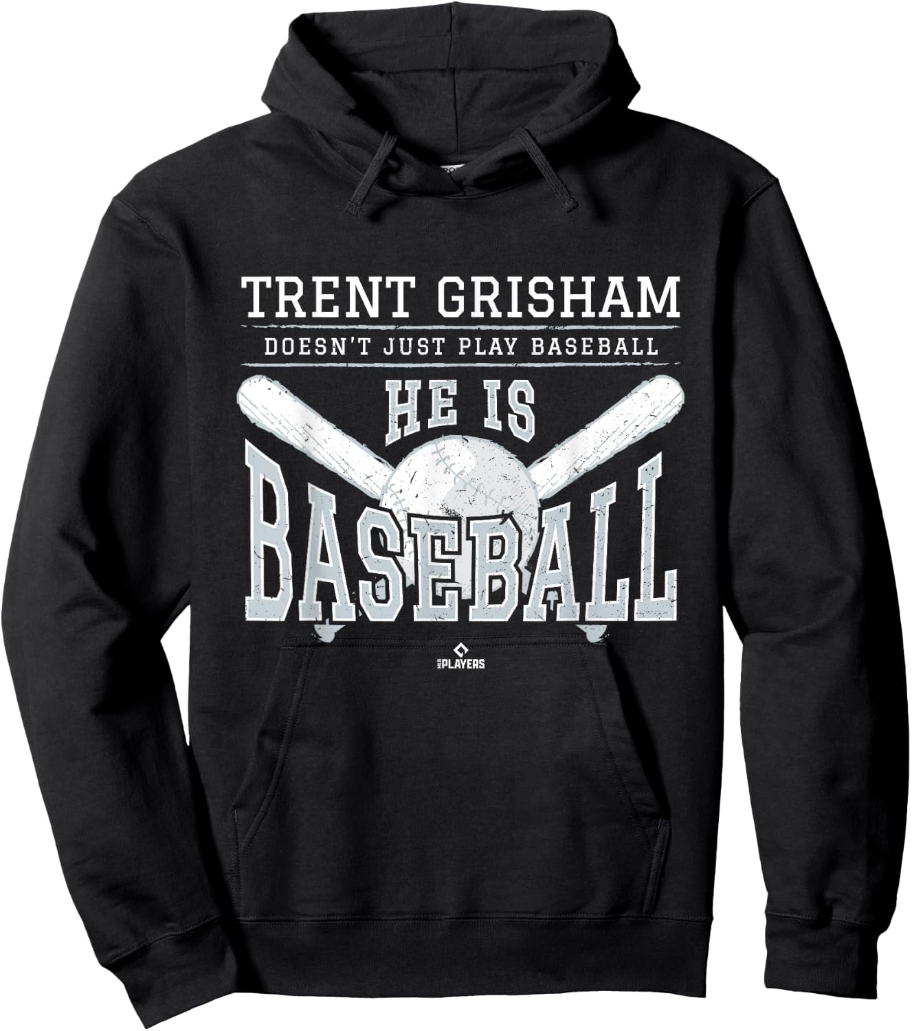 He is Baseball Trent Grisham New York Baseball MLBPA Hoodie - Hoodie | Black