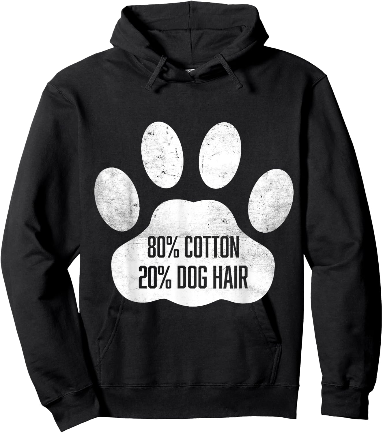 Cotton Dog Hair - Traces Of Dog - Dog Sayings Women Girls Kids Hoodie - Hoodie | Black