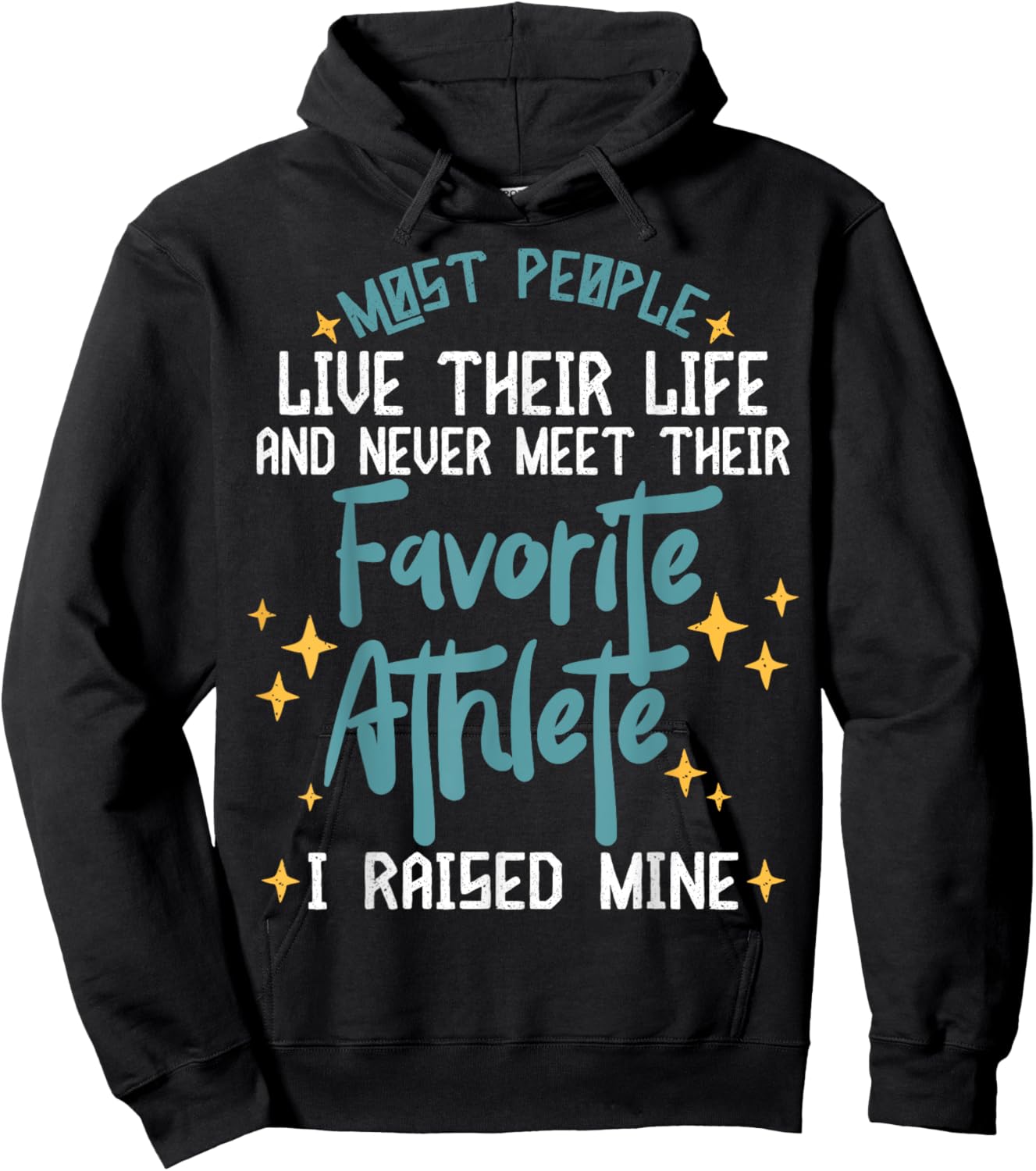 I Raised My Favorite Athlete Sports Parents Design Mom Dad Hoodie - Hoodie | Black