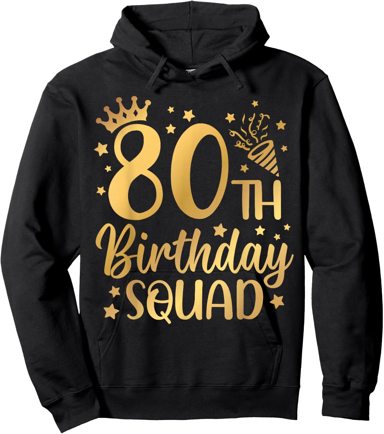 80th Birthday Squad 80 Years Old Birthday Party Group Women Hoodie - Hoodie | Black