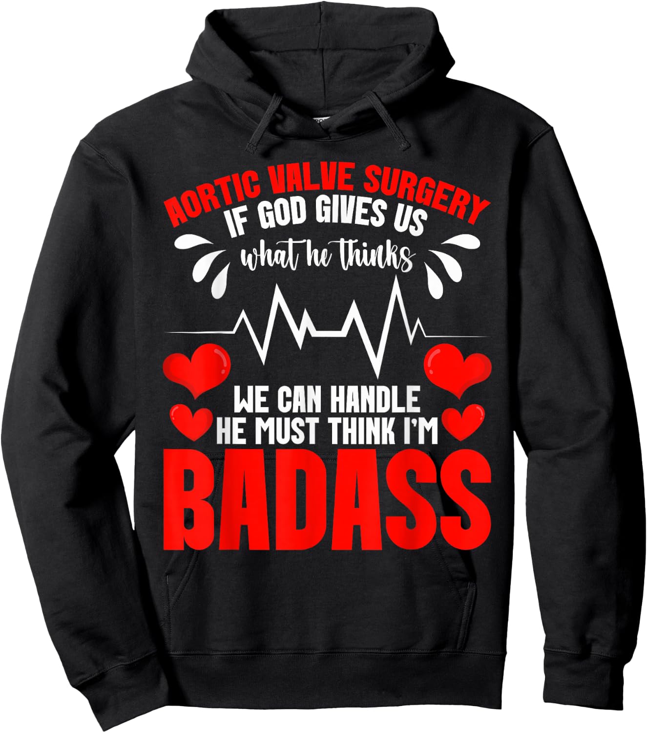 Heart Valve Replacement Surgery Aortic Valve Repair Hoodie - Hoodie | Black