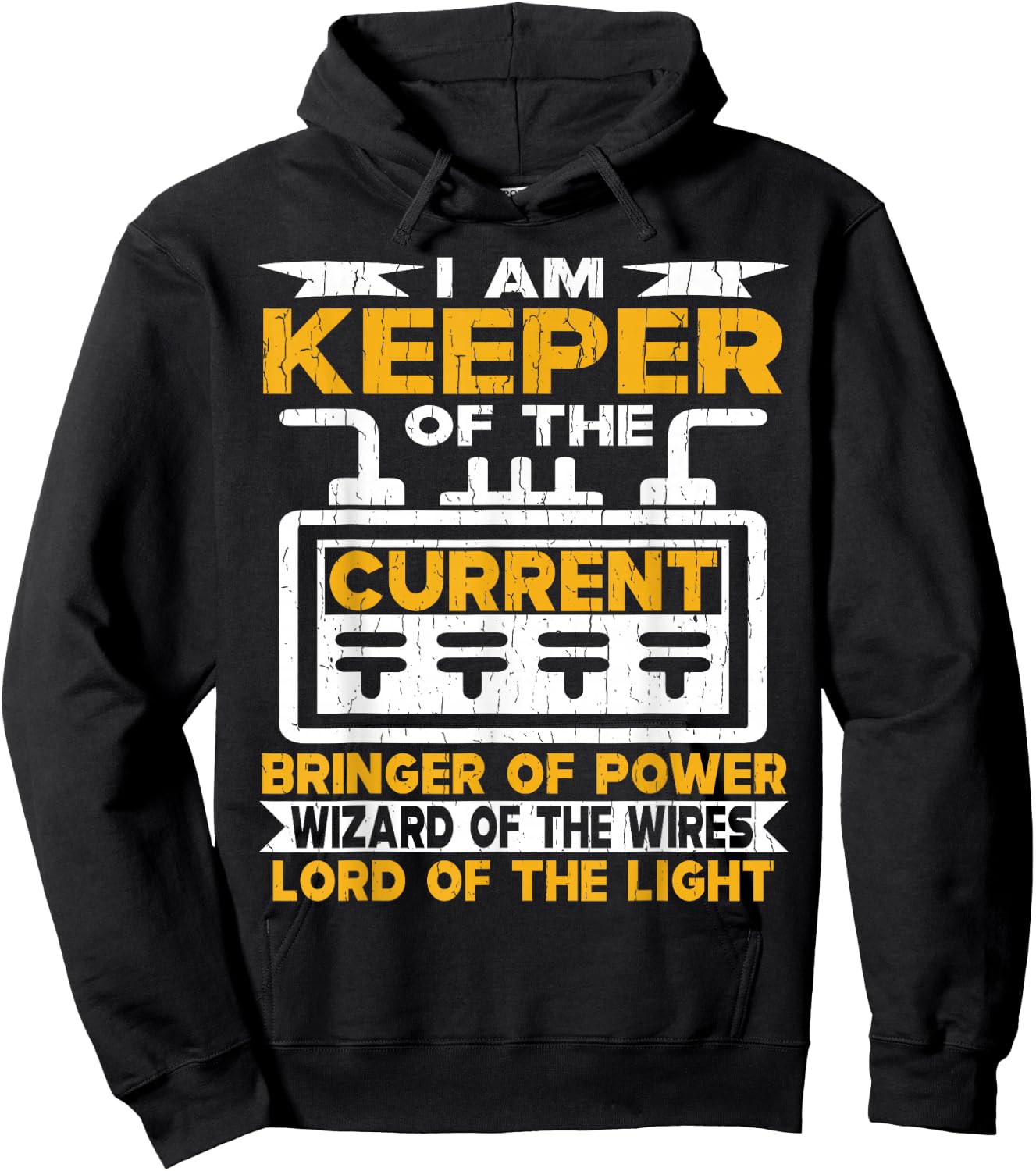 I Am Keeper Of The Current, Bringer Of Power, Wizard Of The Hoodie - Hoodie | Black
