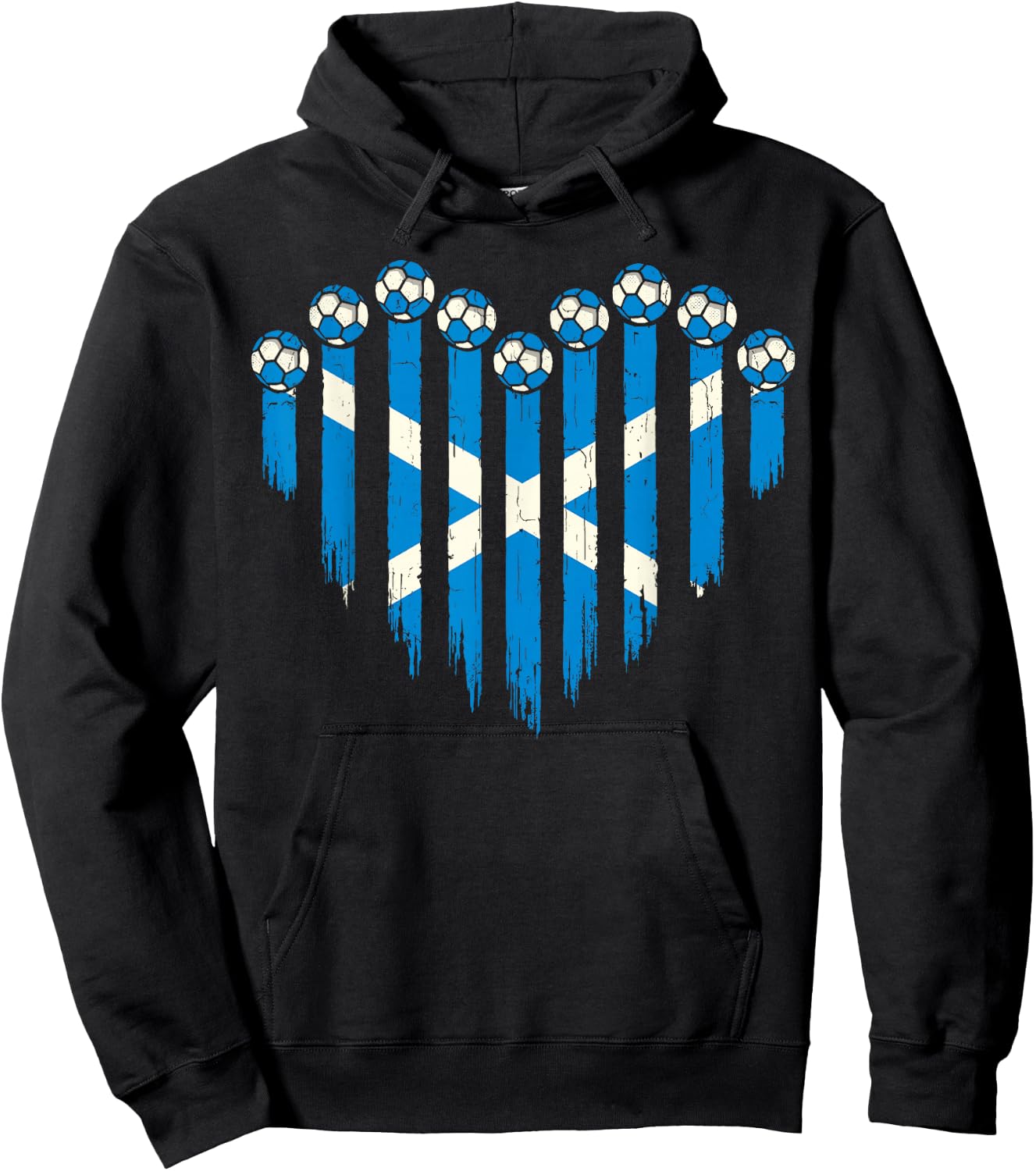 Scottish Flag Novelty Scotland Hoodie - Hoodie | Black