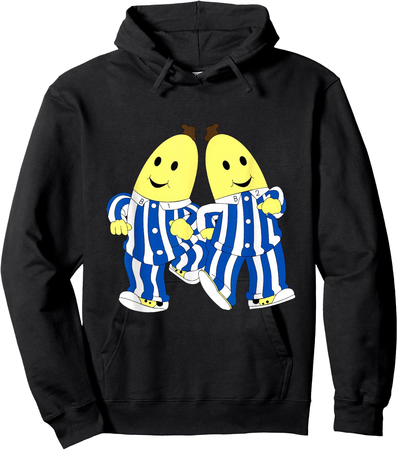 Funny Cute Stars B1 B2 Banana in Pajama , black Hoodie - Hoodie | Black