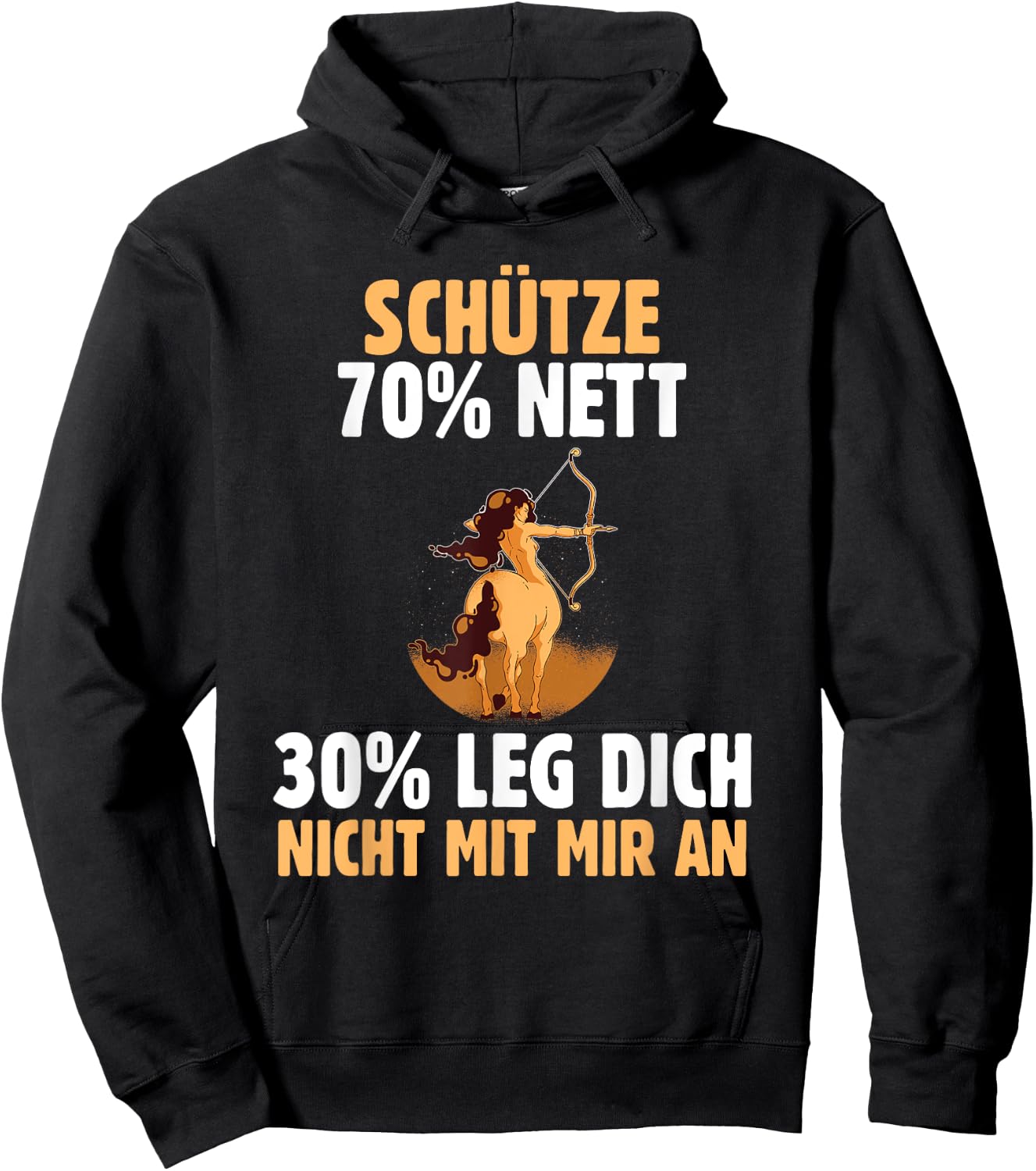 Star Sign Sagittarius , black Hoodie - Hoodie | Black