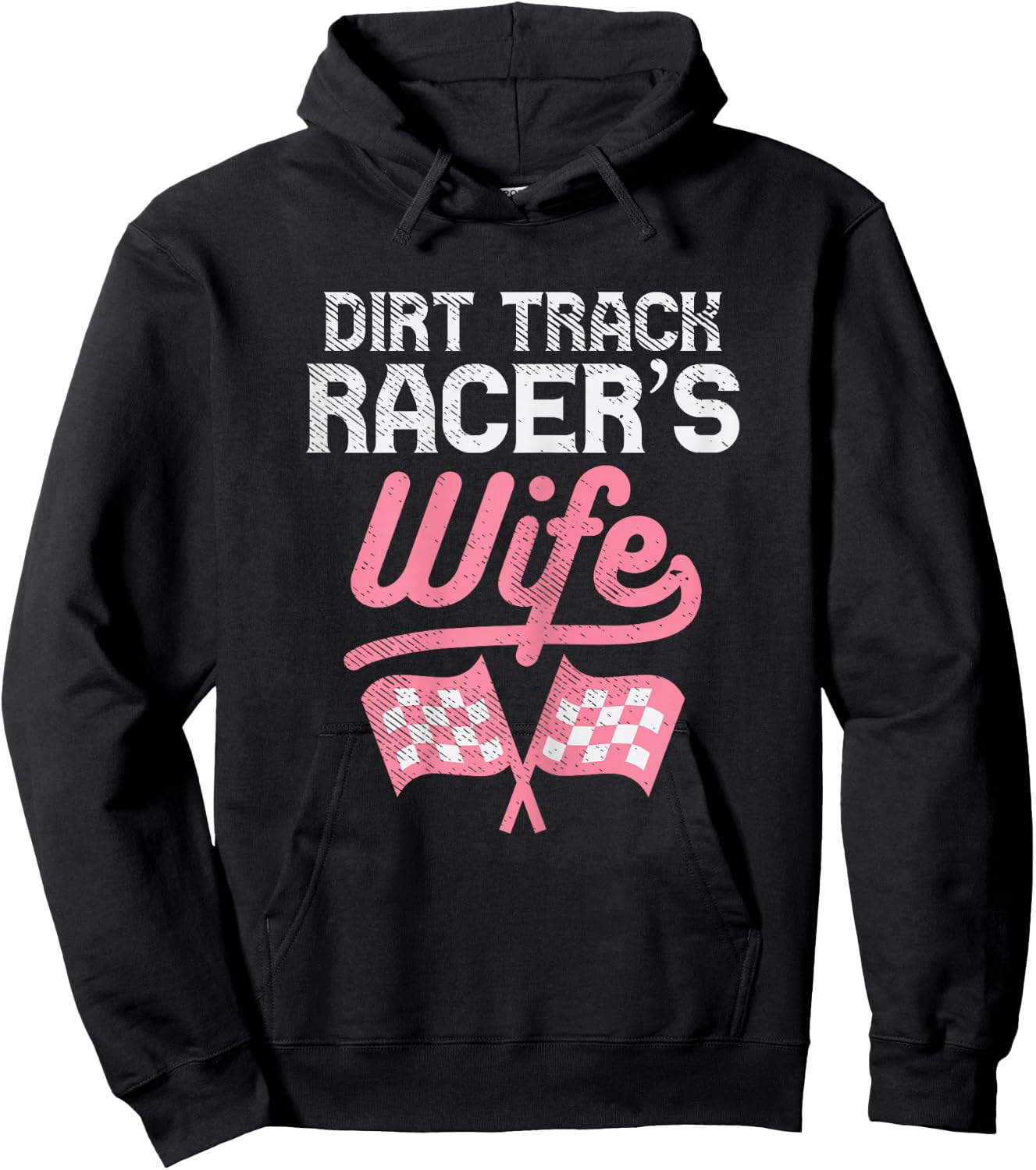 Dirt Track Racers Wife Motocross Motorcycle Race Women Gift Hoodie - Hoodie | Black