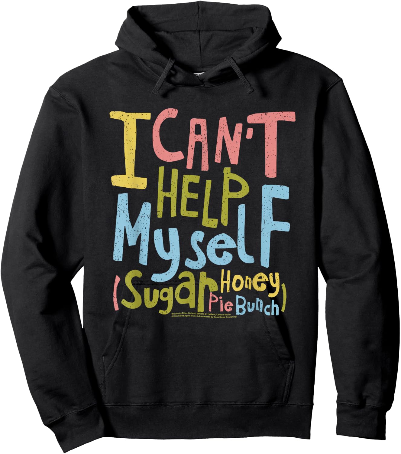 Can't Help Myself Lyric Four Tops Motown Hoodie - Hoodie | Black